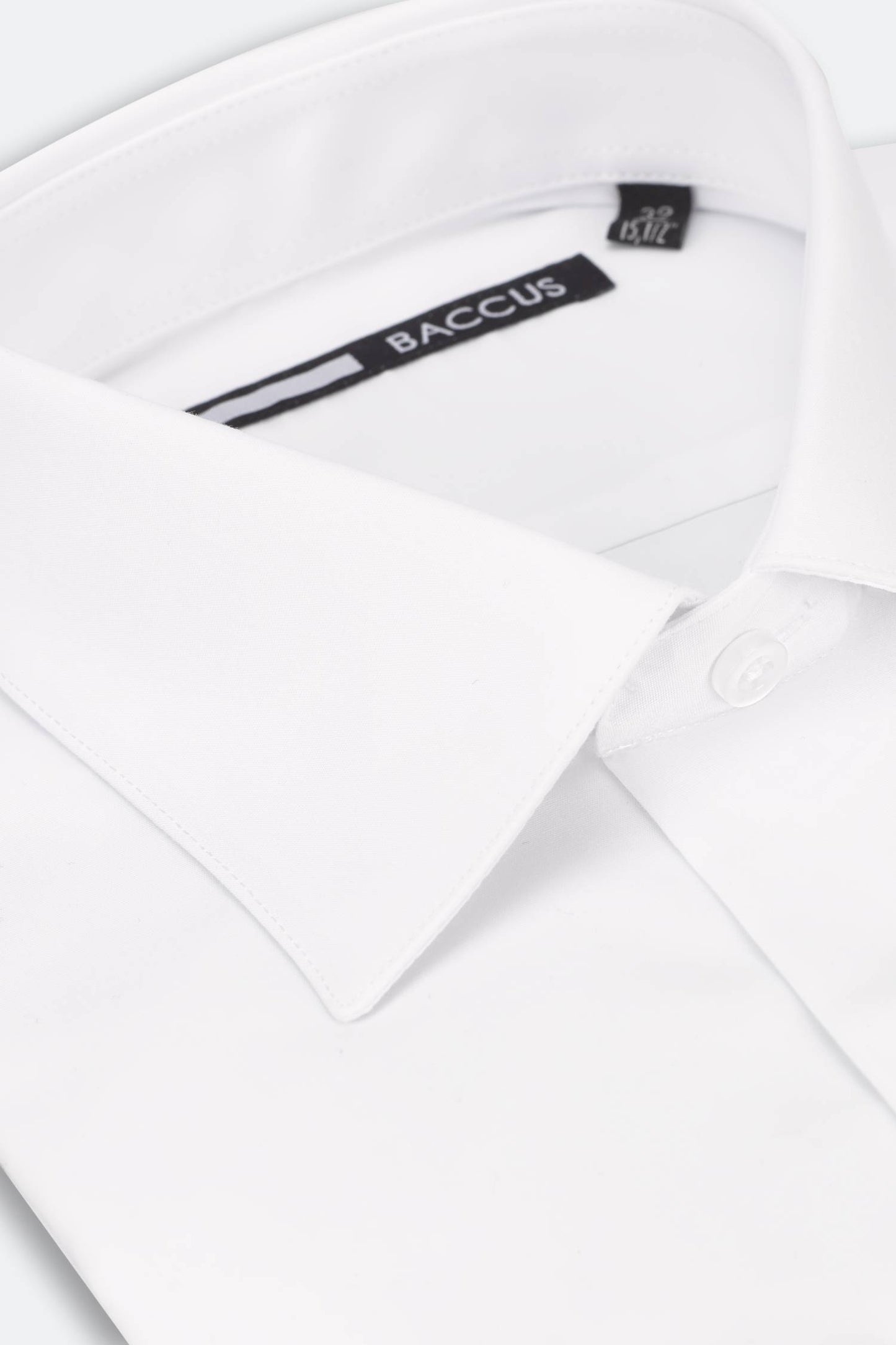 Camisa regular com bolso - Branco