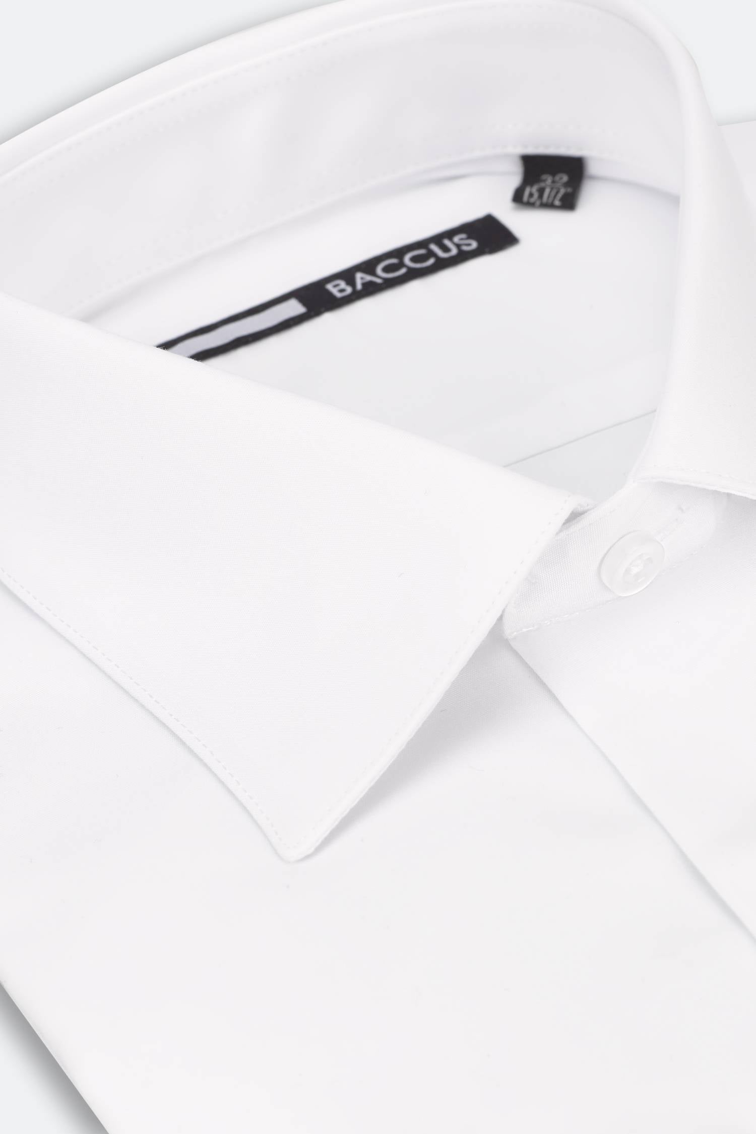 Camisa regular com bolso - Branco