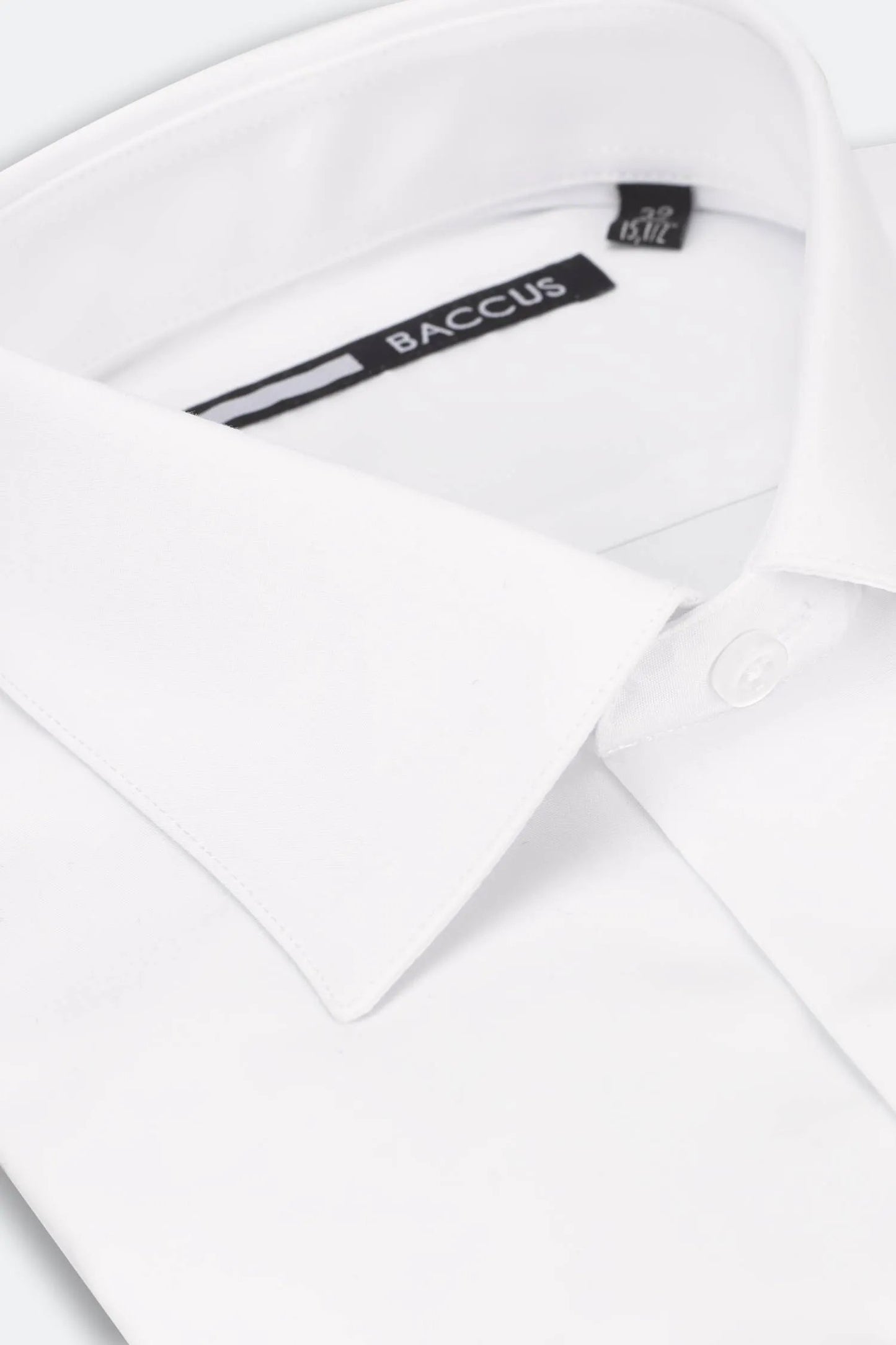 Regular shirt with pocket - White