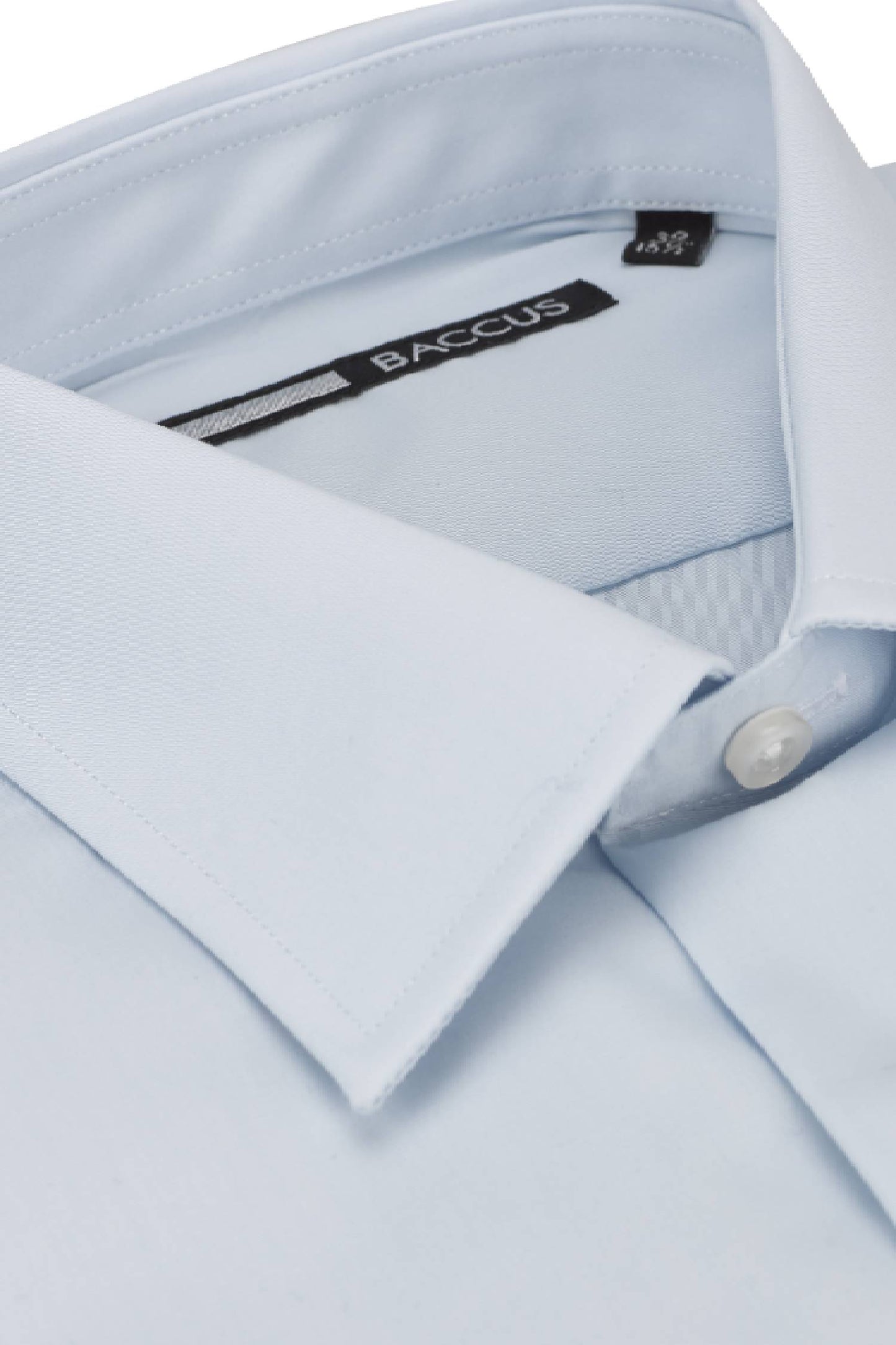 Camisa regular com bolso - Azul