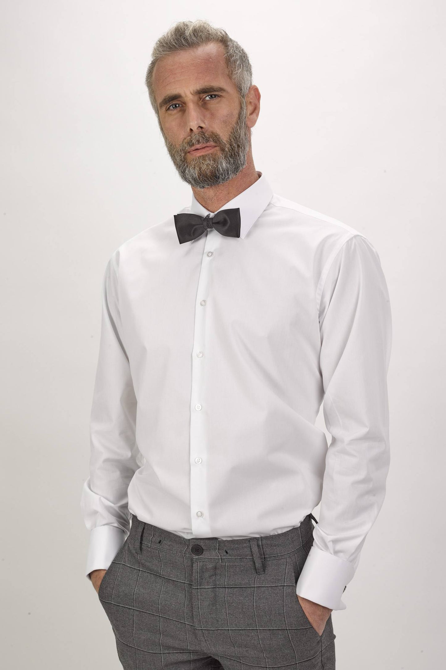 Double Cuff Shirt - White