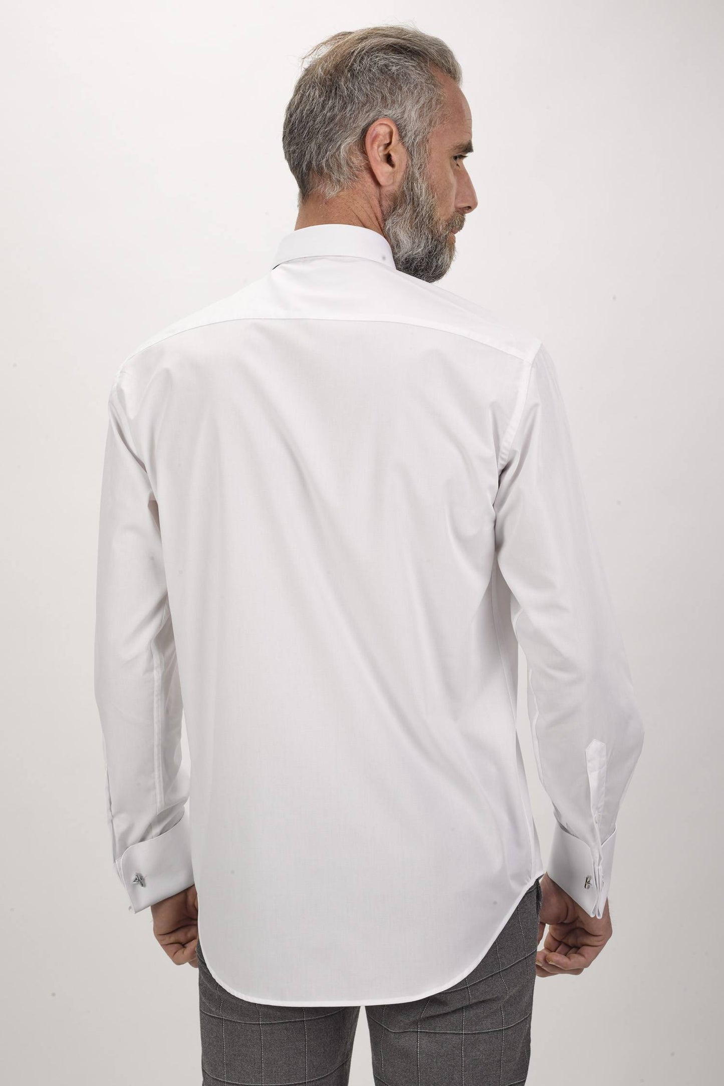 Double Cuff Shirt - White