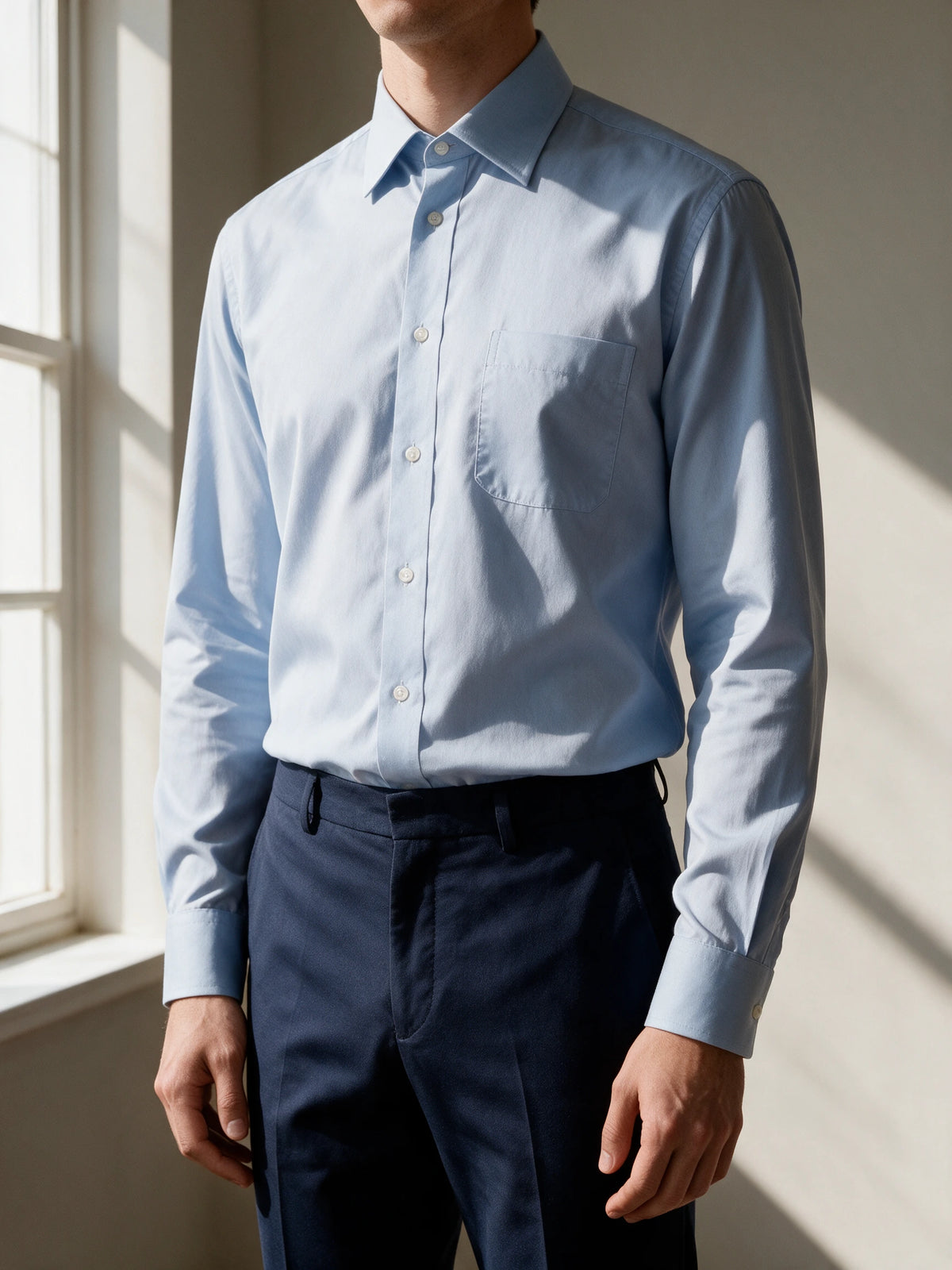 Camisa fit regular - Azul