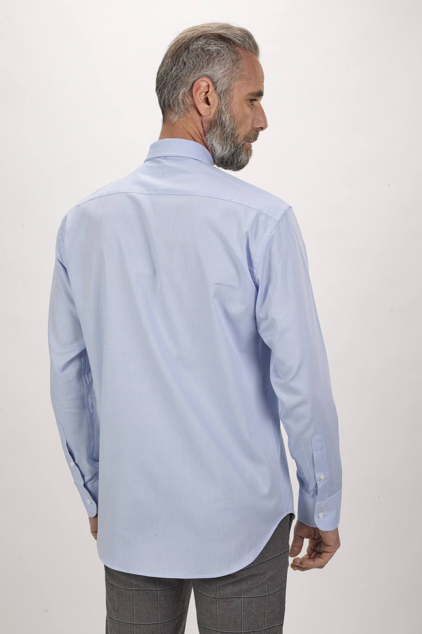 Plain faux shirt - Blue