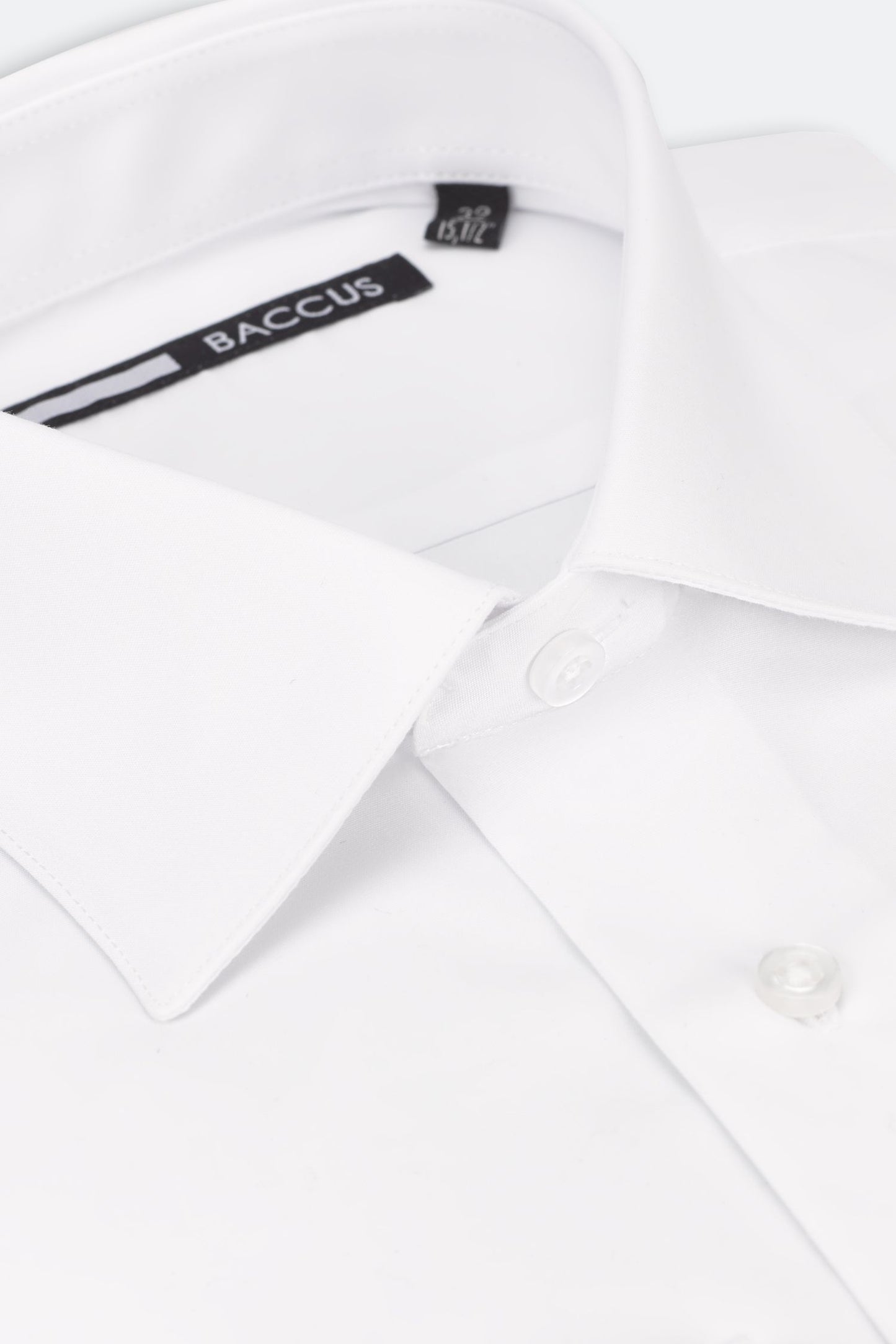 Plain men's shirt - White