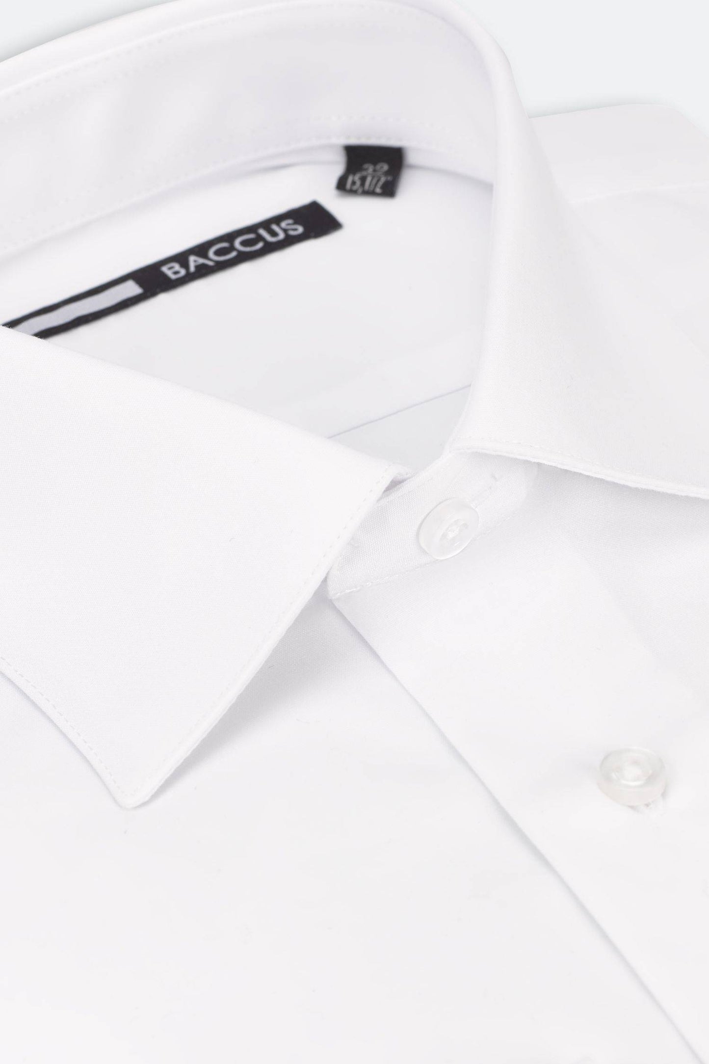 Plain men's shirt - White