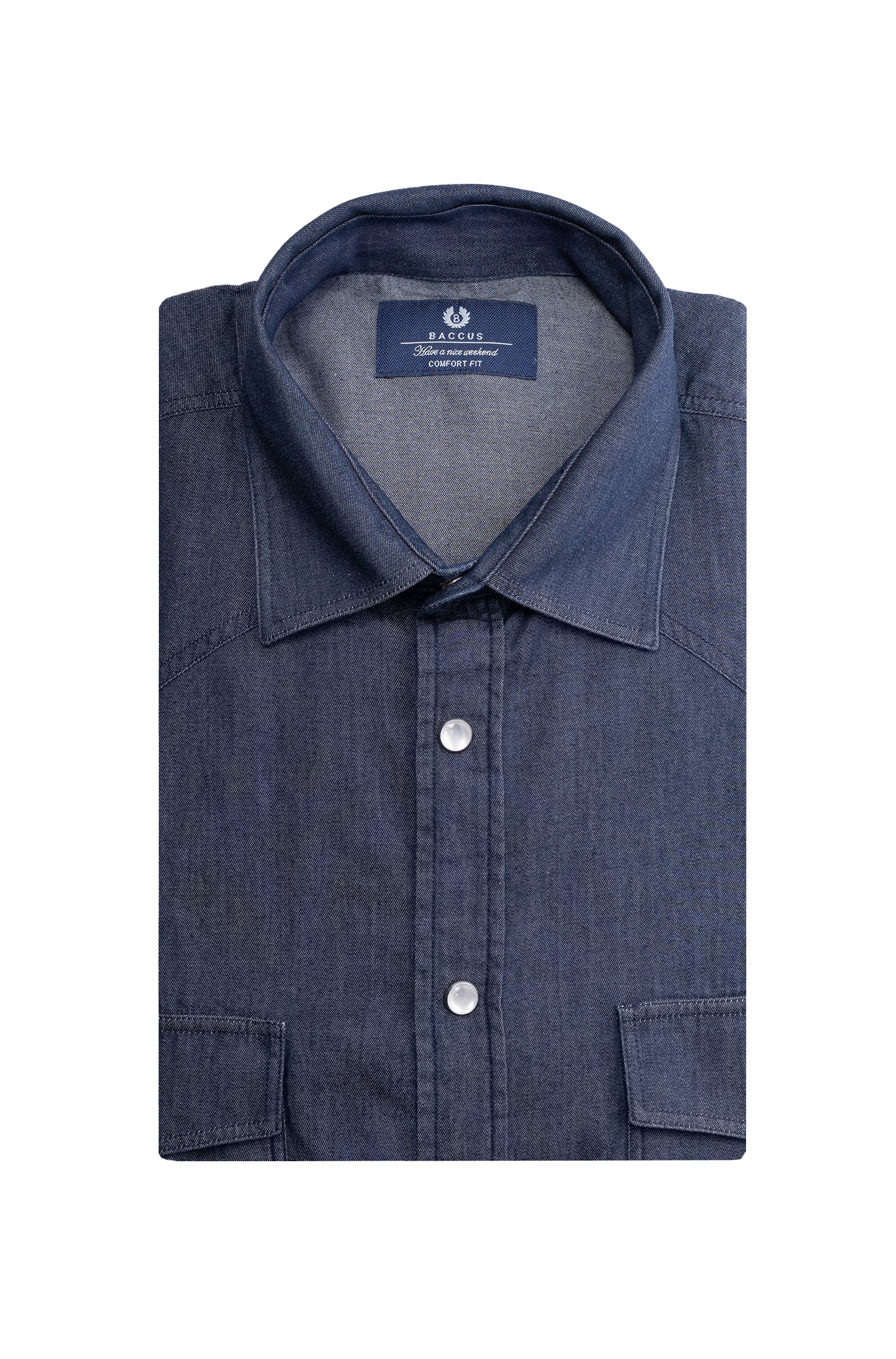 Camisa de ganga - Azul
