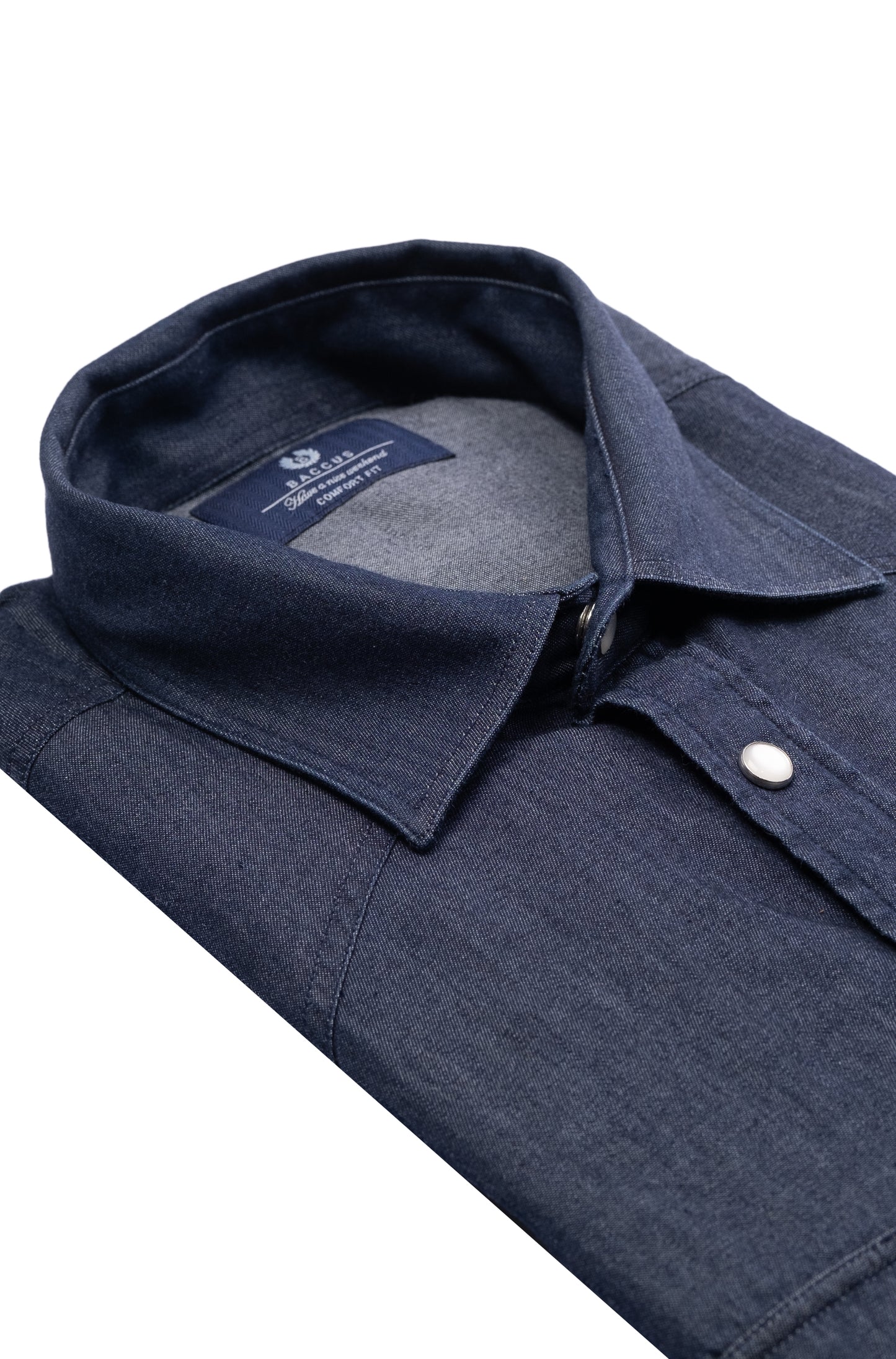 Camisa de ganga - Azul