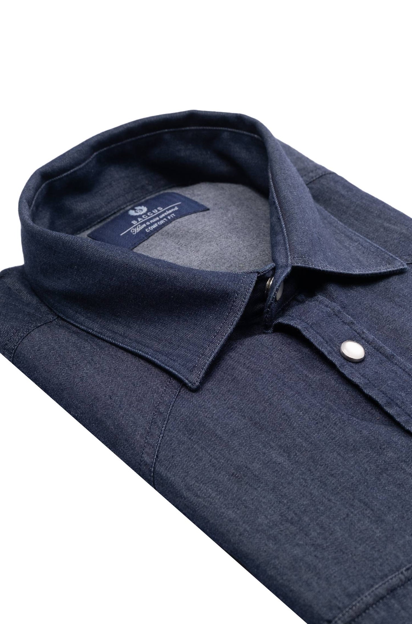 Camisa de ganga - Azul