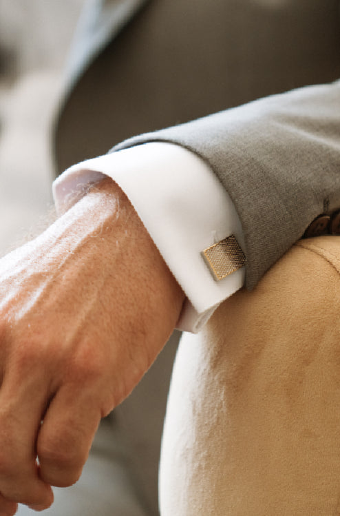 Pleated formal shirt - White