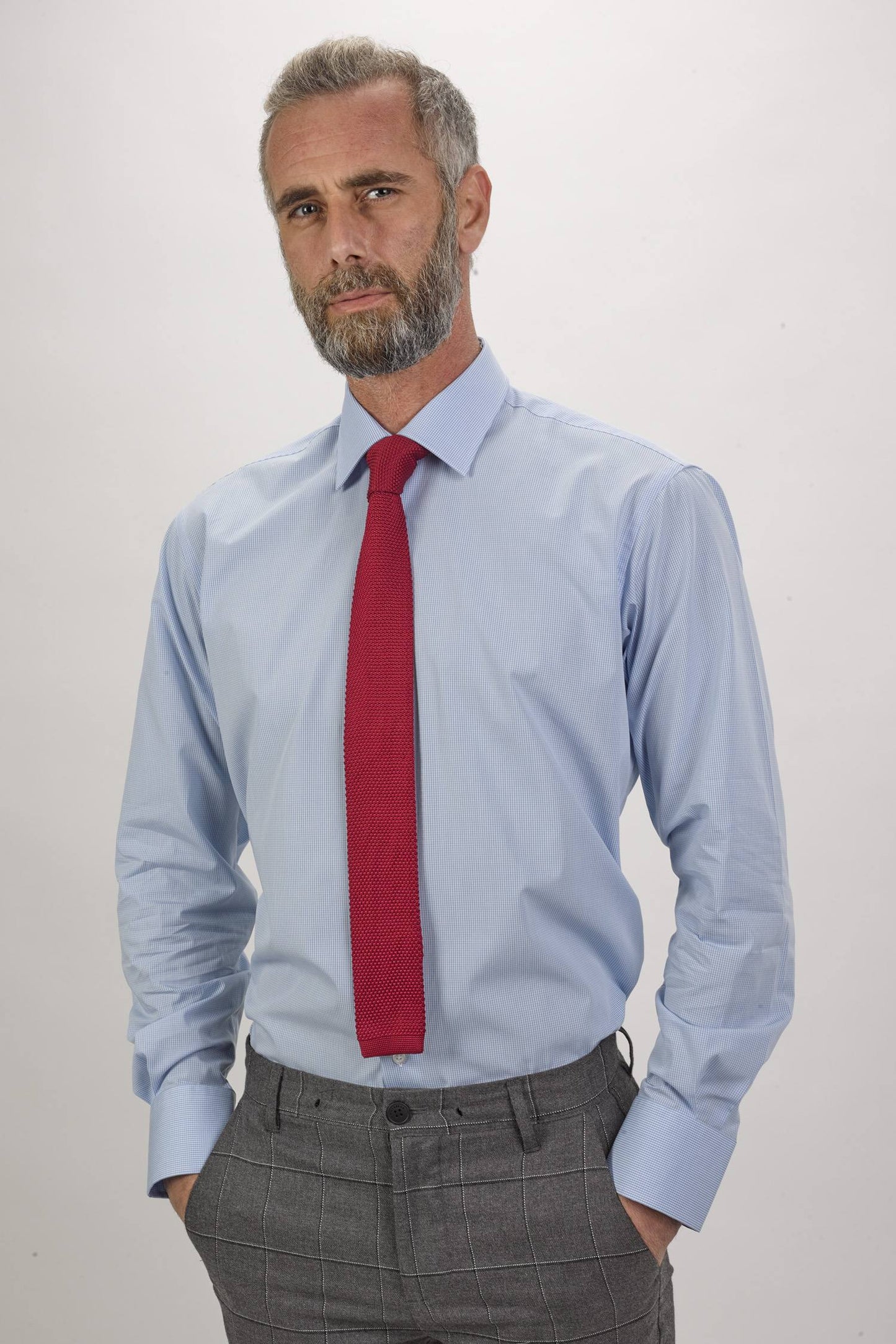 Camisa de homem vichy - Azul