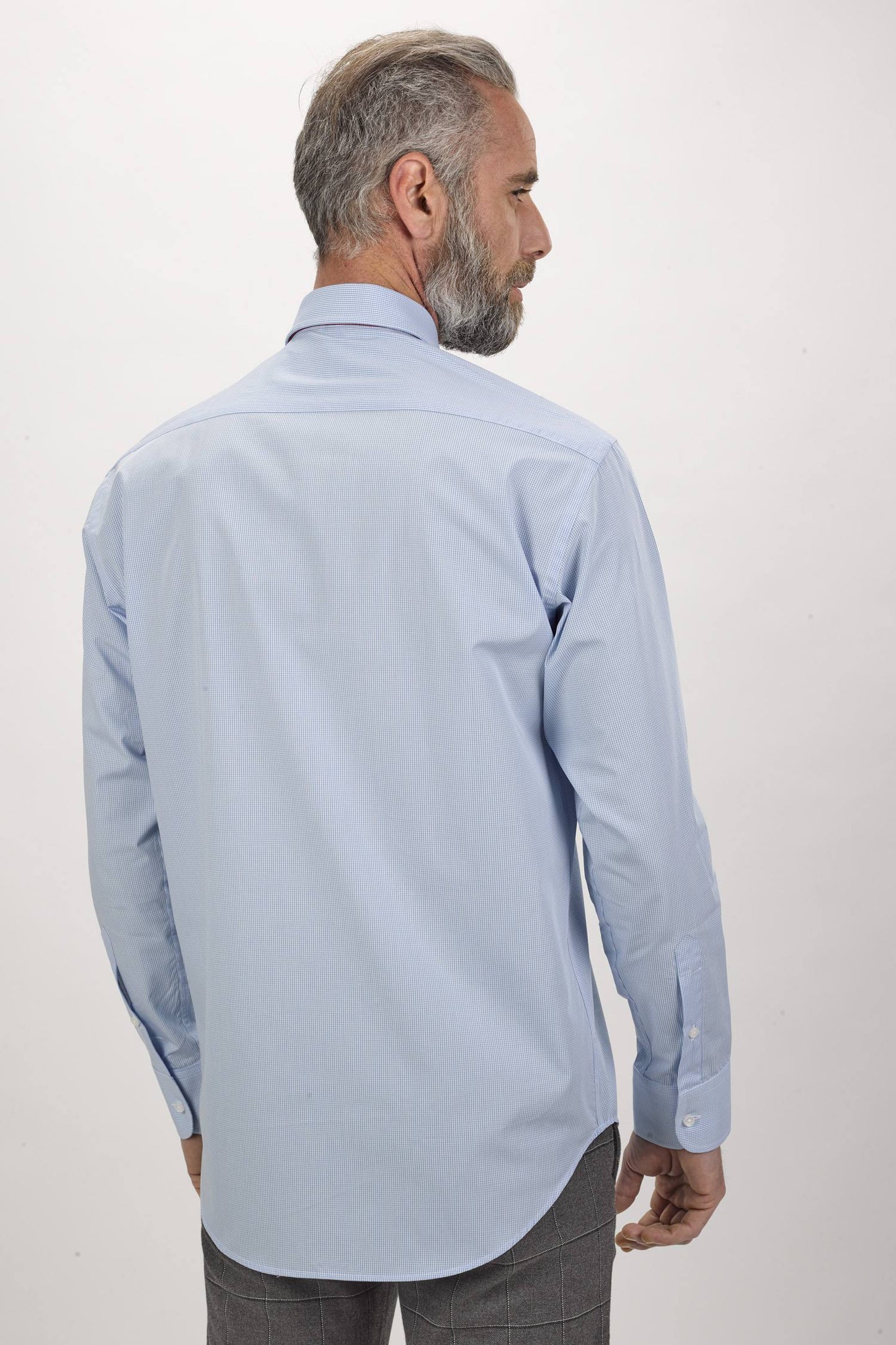 Camisa de homem vichy - Azul