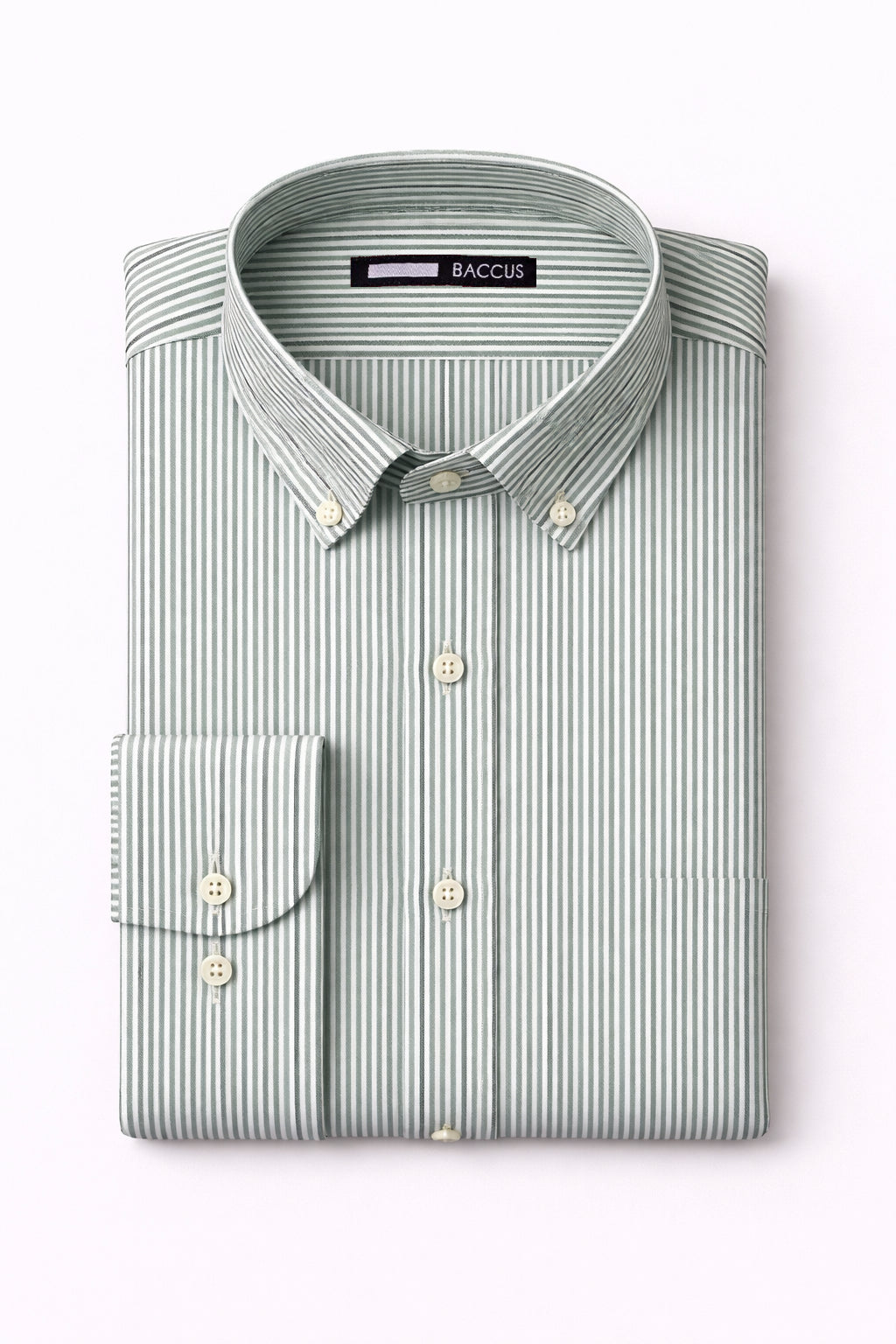 Camisa com risca - Verde