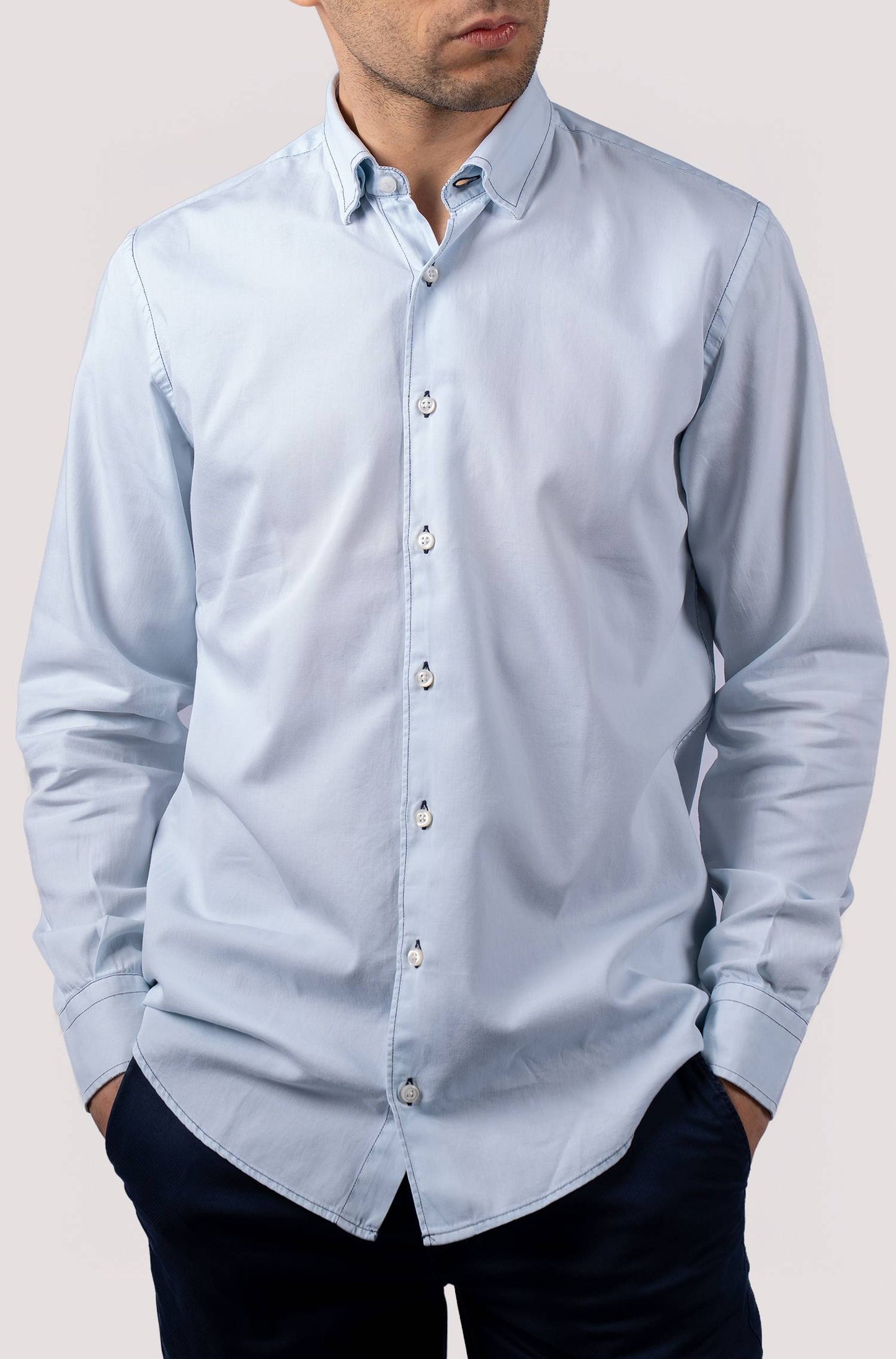 Camisas de ganga - Azul