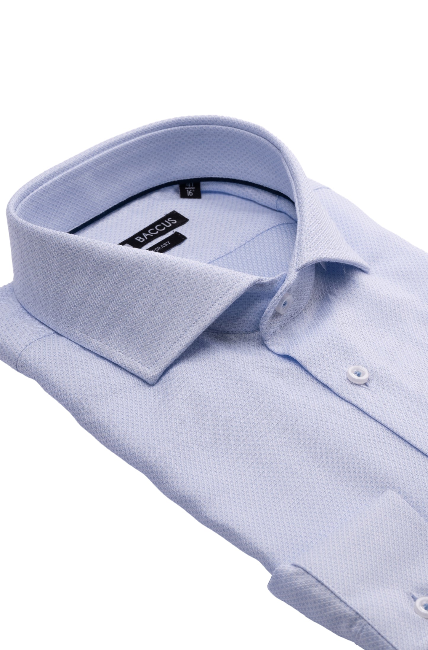 Camisa com microdesenhos - Azul