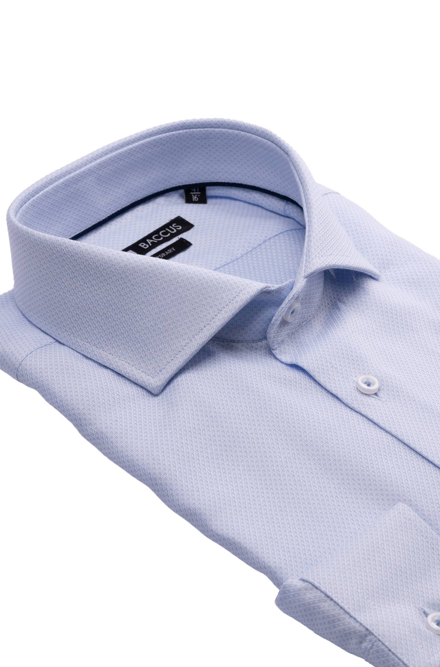 Camisa com microdesenhos - Azul