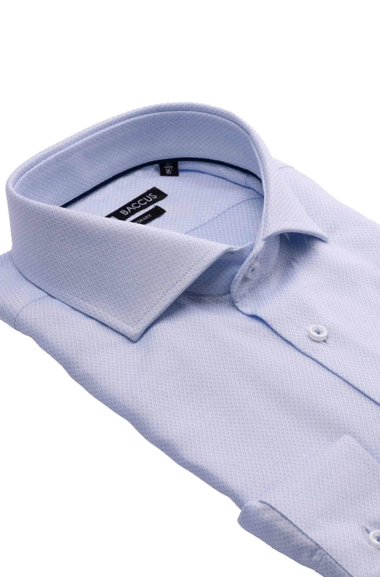 Camisa com microdesenhos - Azul