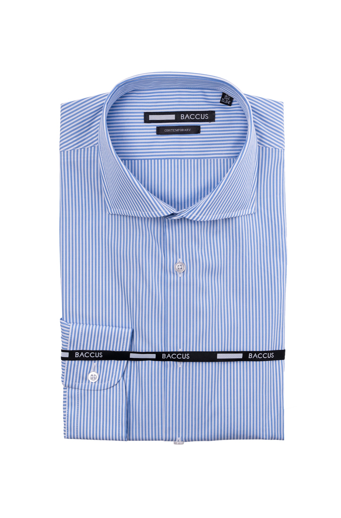 Camisa de homem com risca - Azul