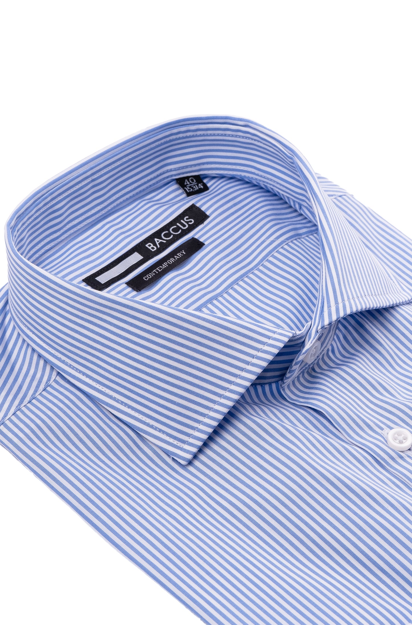 Camisa de homem com risca - Azul