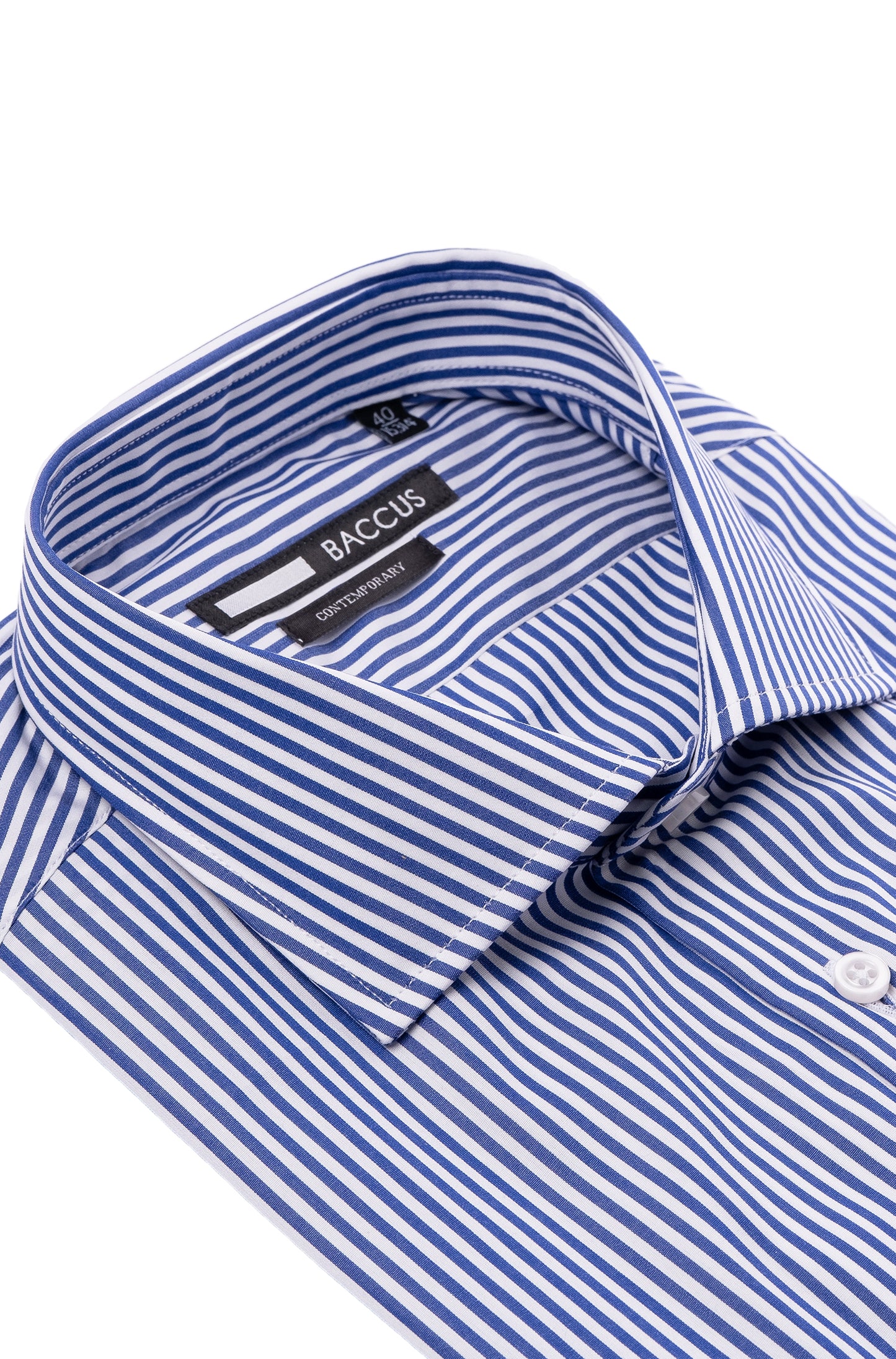 Camisa de homem com risca - Marinho