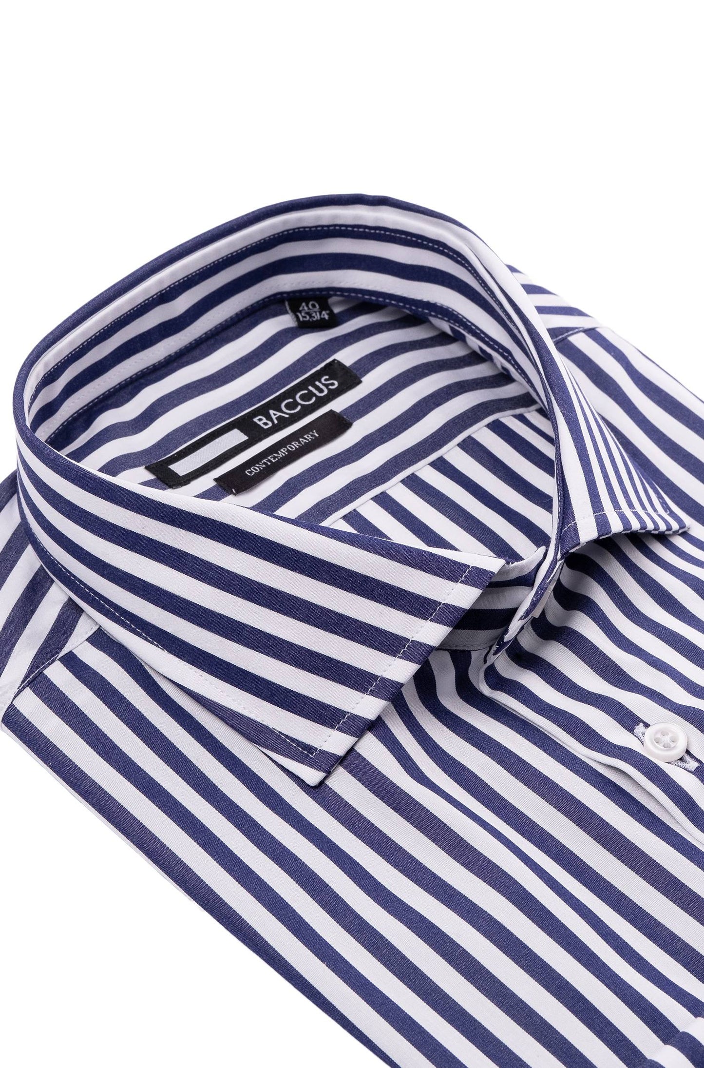 Camisa de homem com risca - Azul