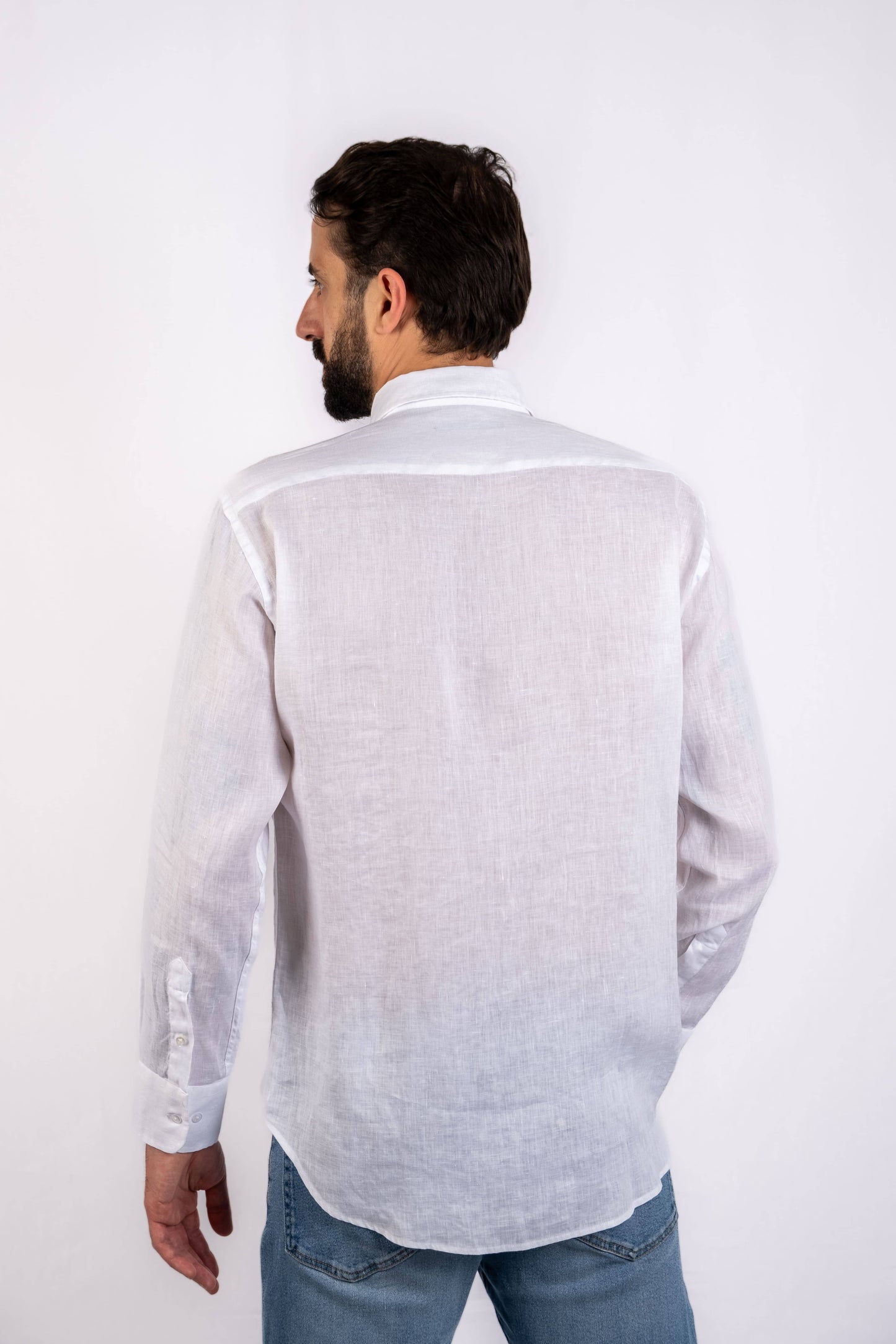 Men's plain shirt - White