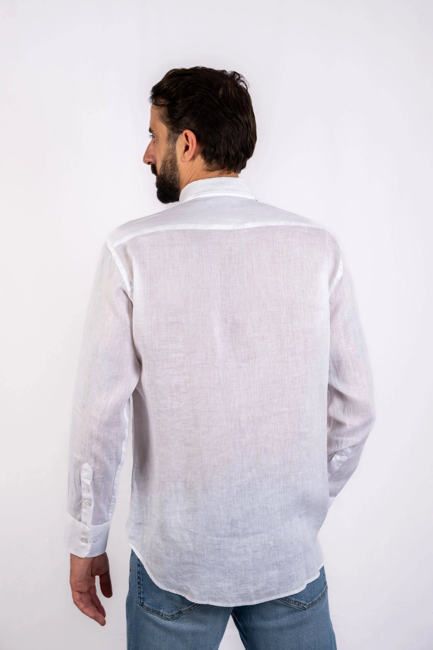 Men's plain shirt - White