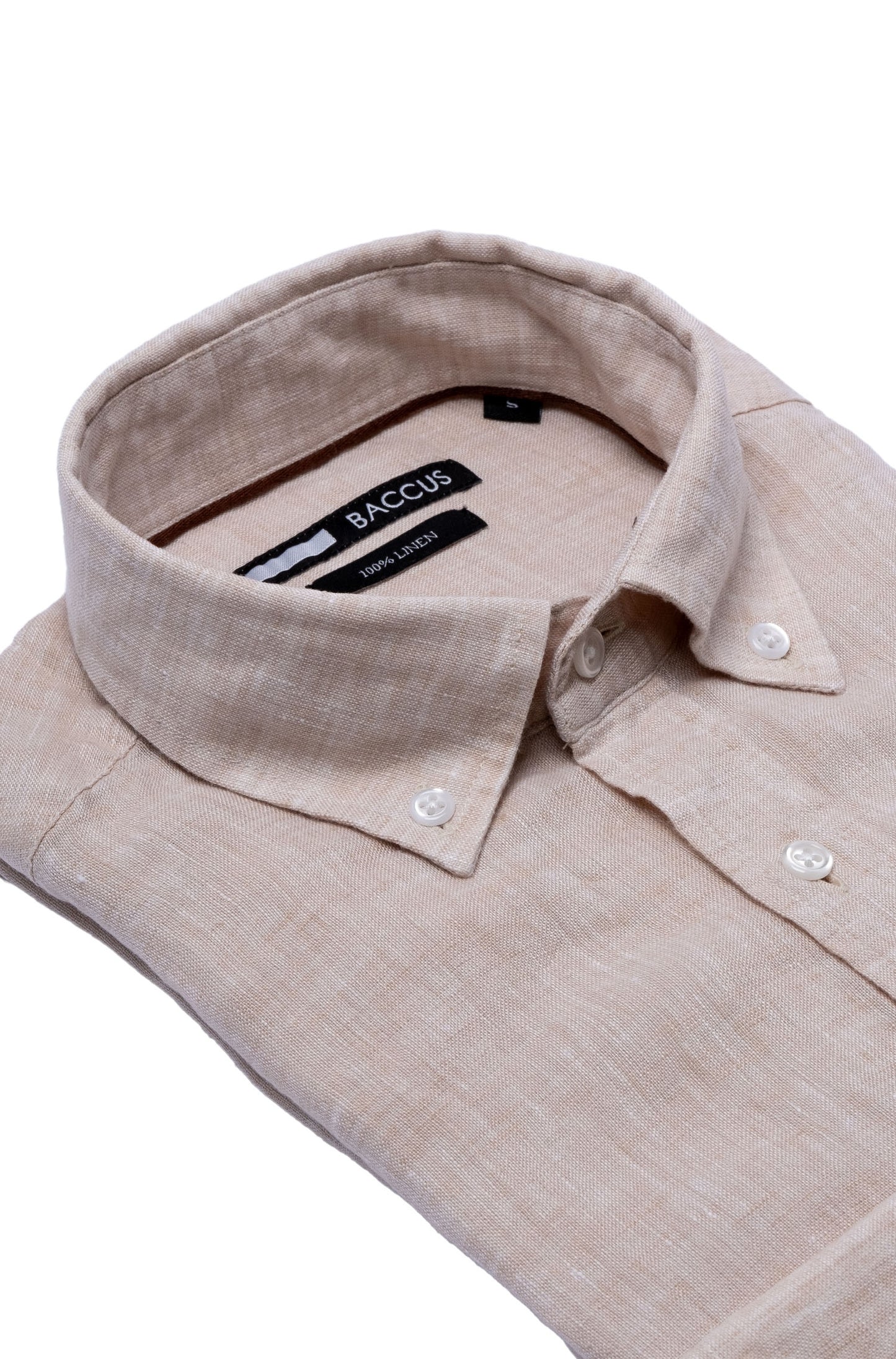 Camisa lisa para homem - Bege