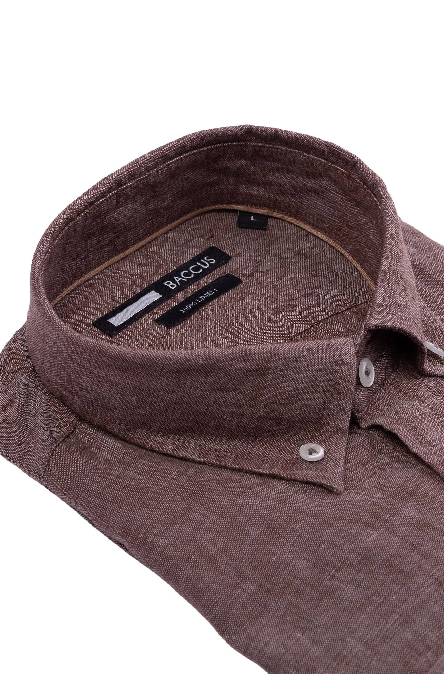 Men's plain shirt - Brown