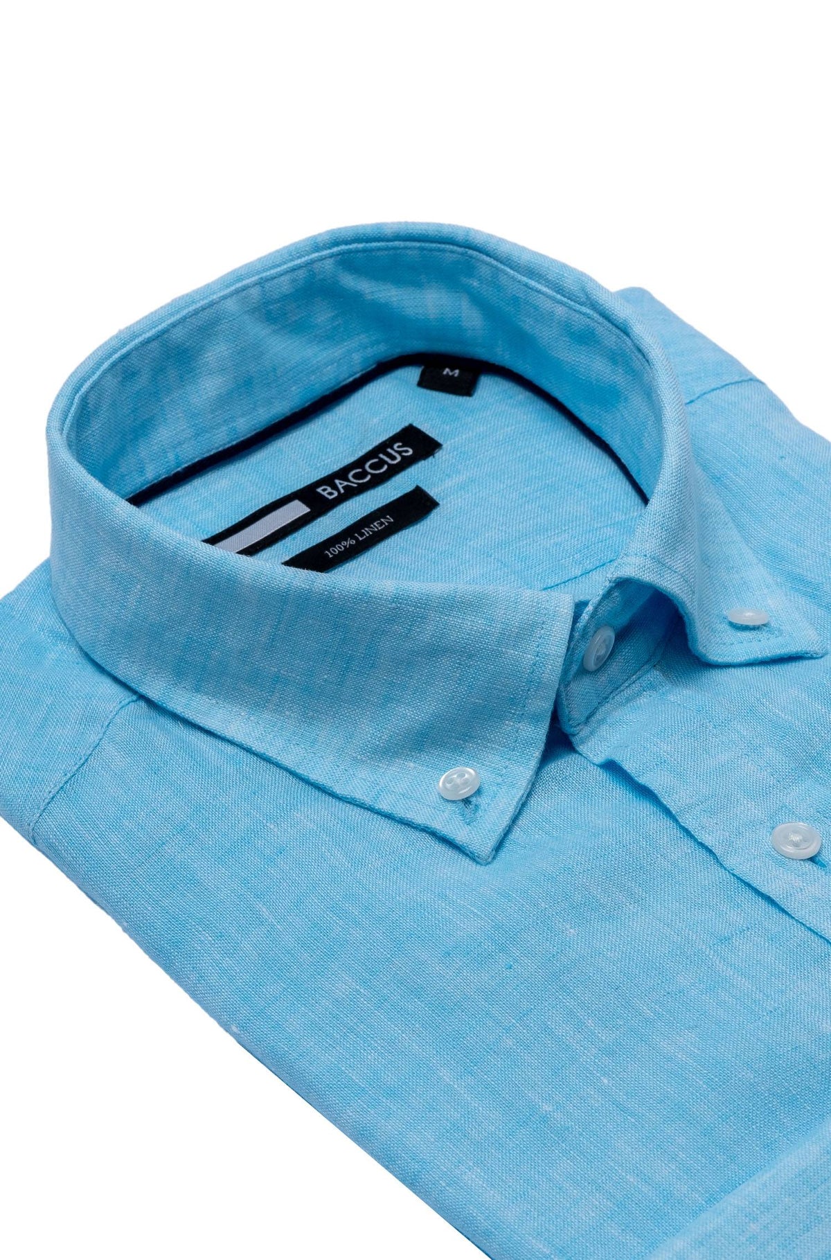 Camisa lisa para homem - Azul