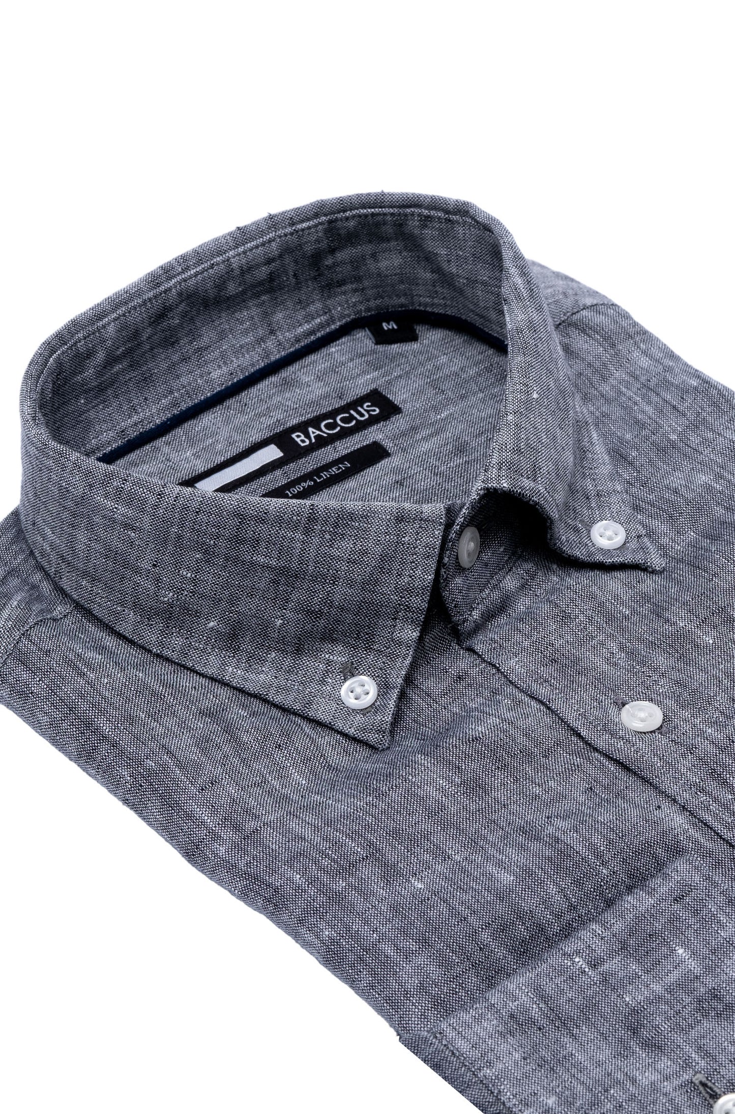 Camisa lisa para homem - Cinza