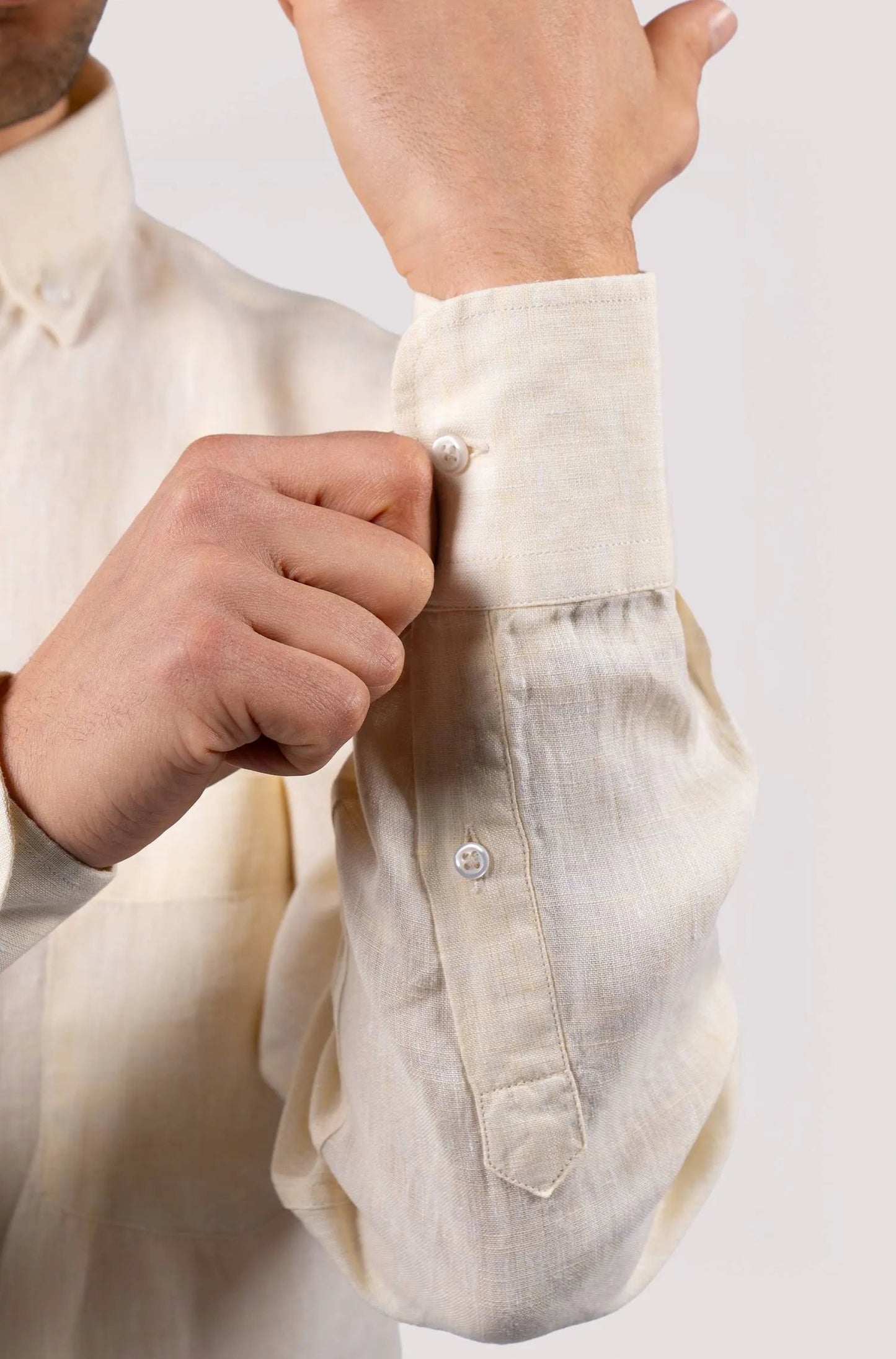 Camisa lisa para homem - Amarelo