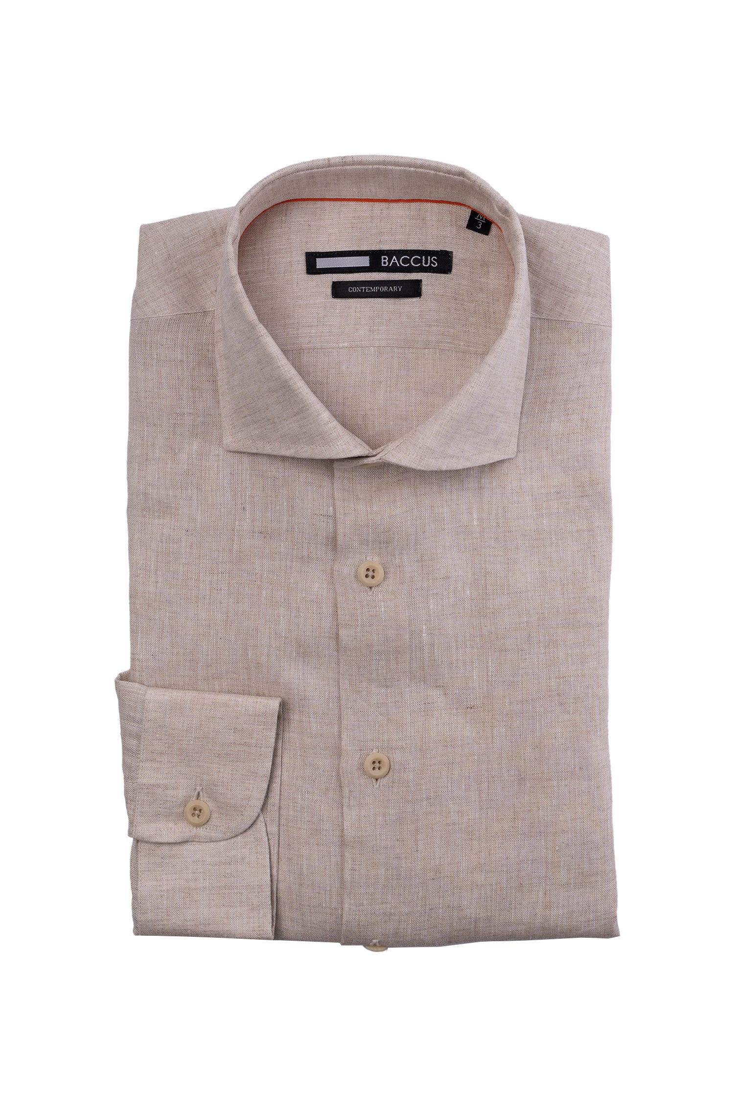 Camisa lisa para homem - Bege