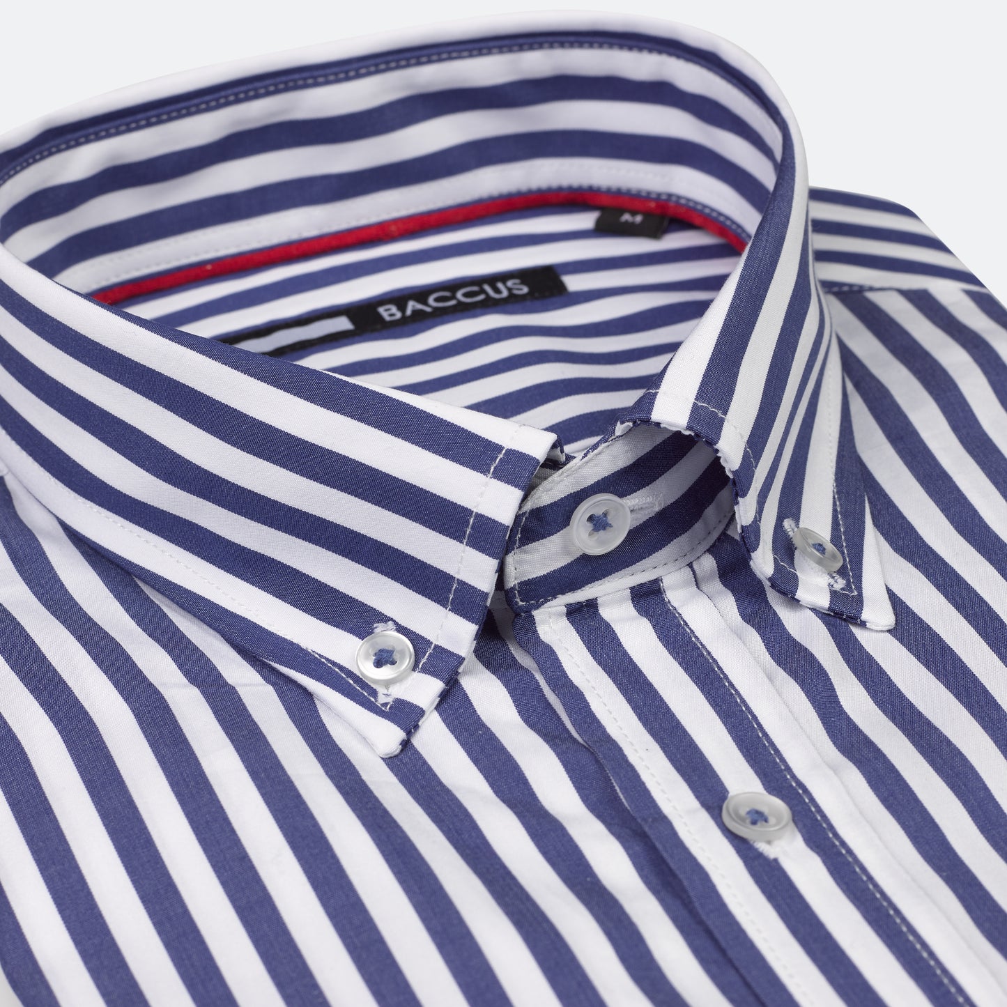 Camisa de homem com risca - Marinho