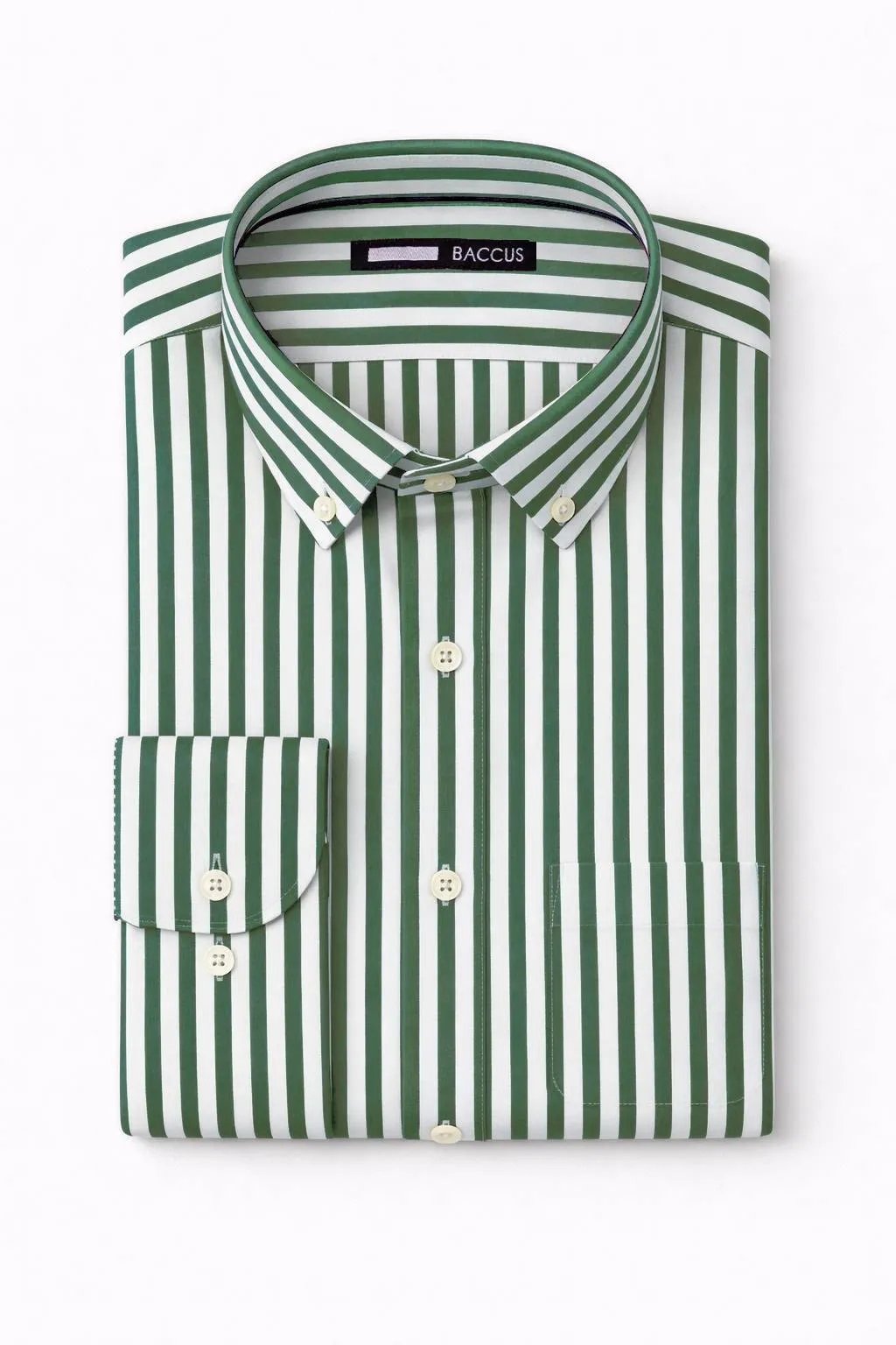 Camisa de homem com risca - Verde