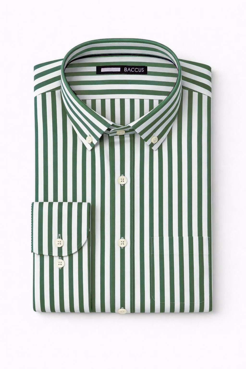 Men's striped shirt - Green