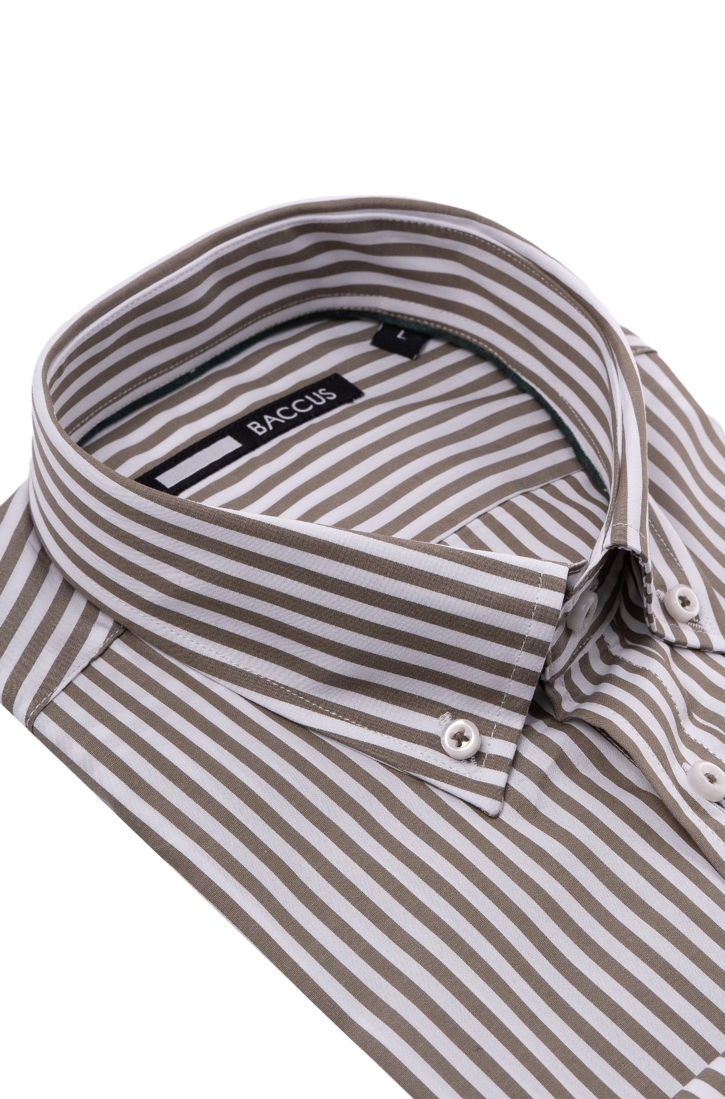 Camisa de homem com risca - Verde