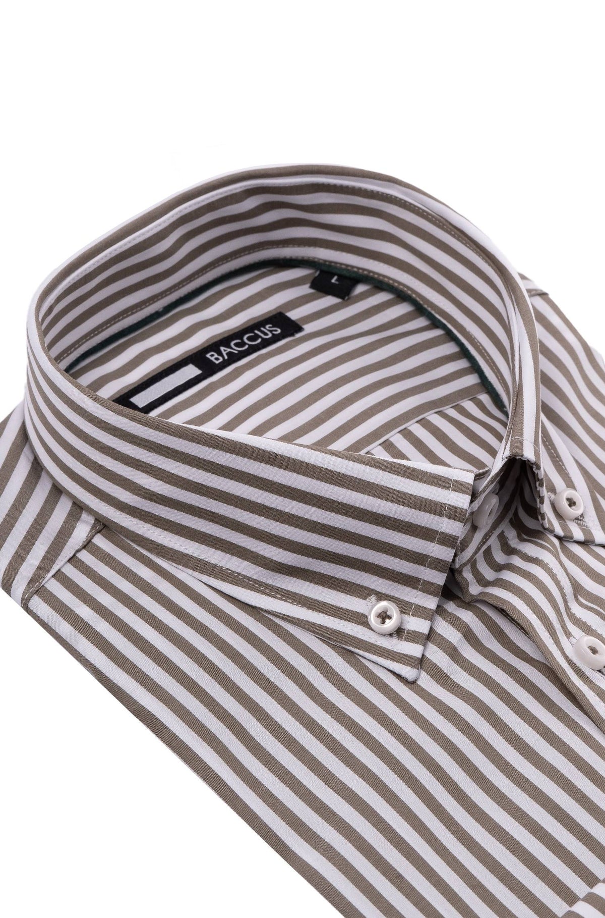 Men's striped shirt - Green