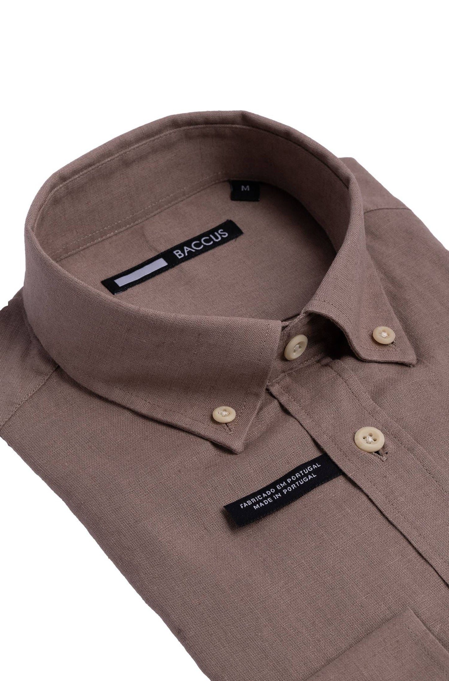 Camisa lisa para homem - Bege