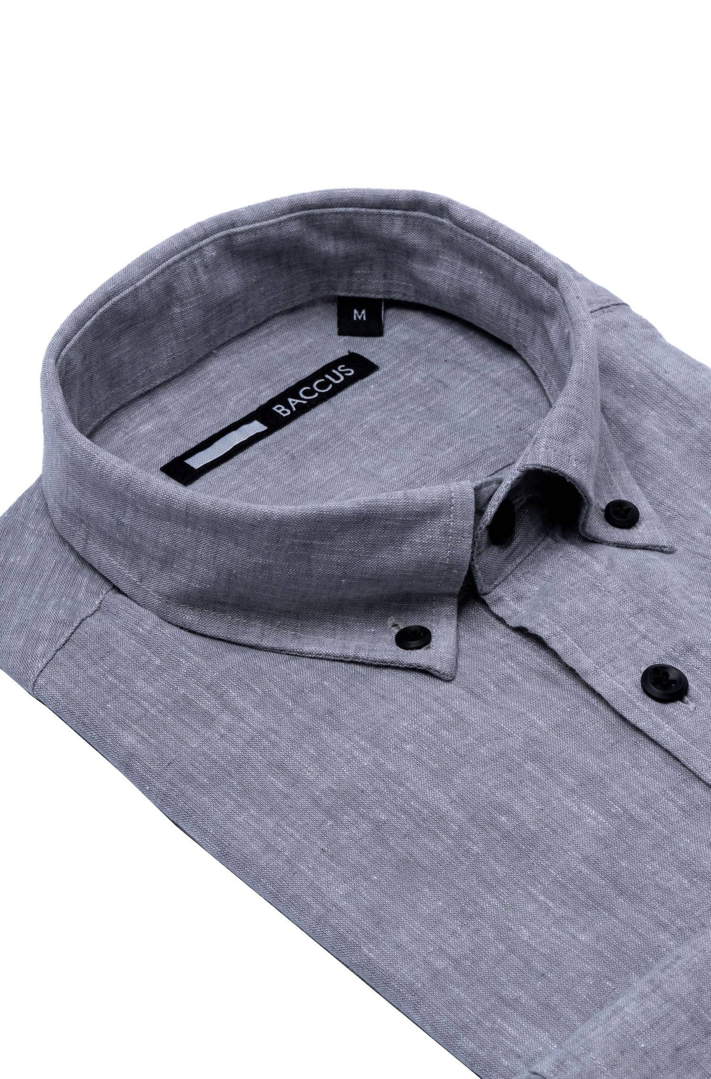 Camisa lisa para homem - Cinza