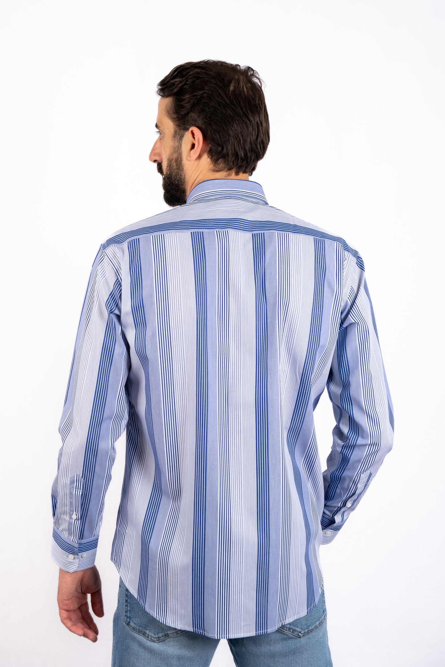 Men's striped shirt - Blue