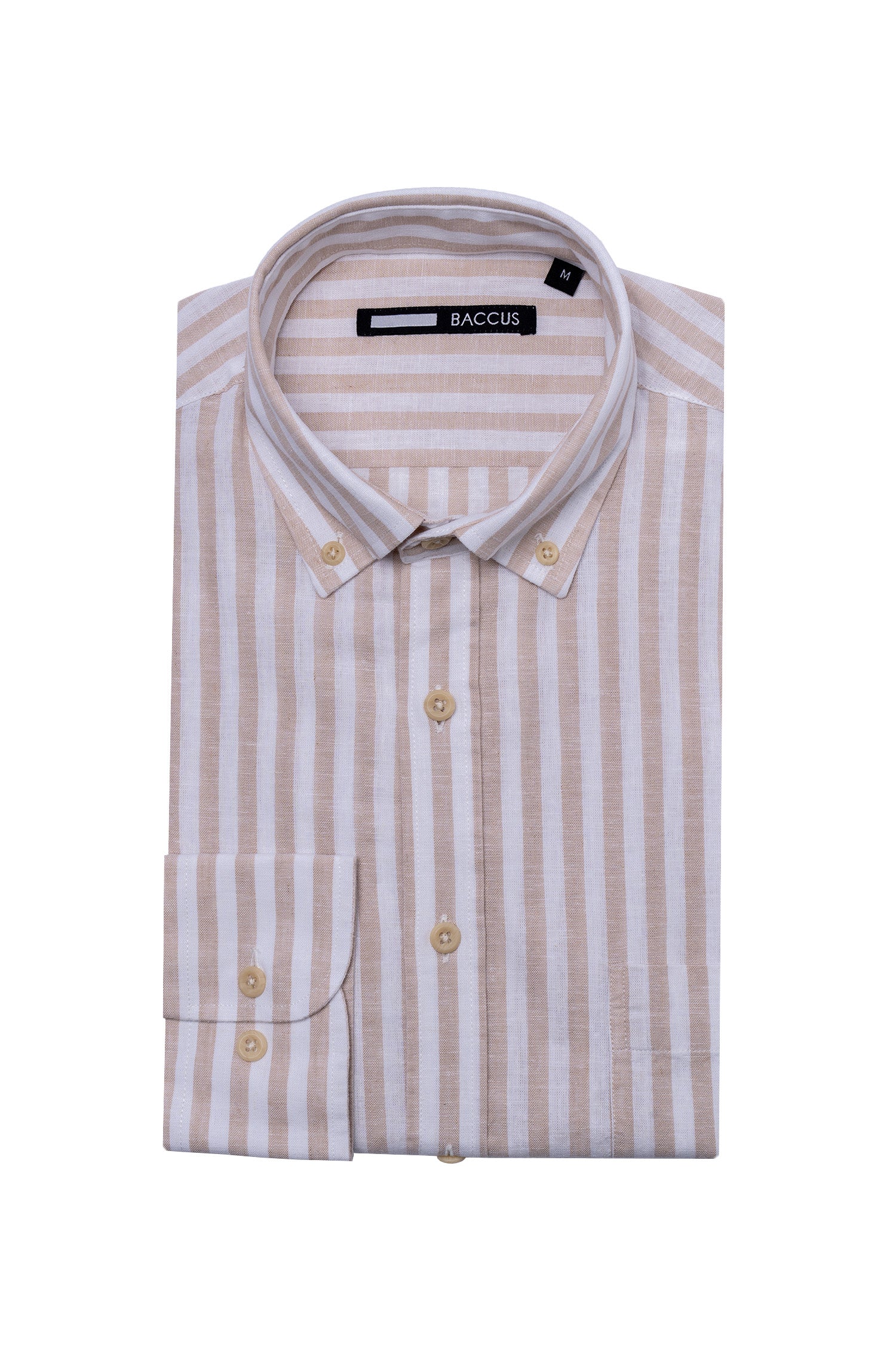 Camisa de linho e algodão - Bege