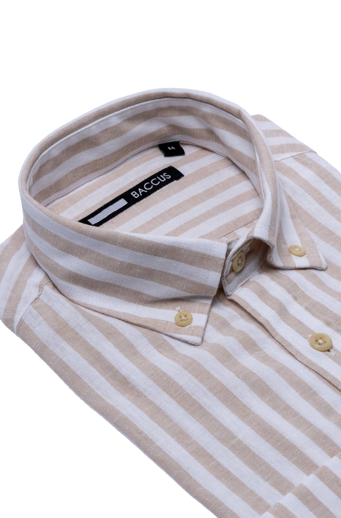 Camisa de linho e algodão - Bege