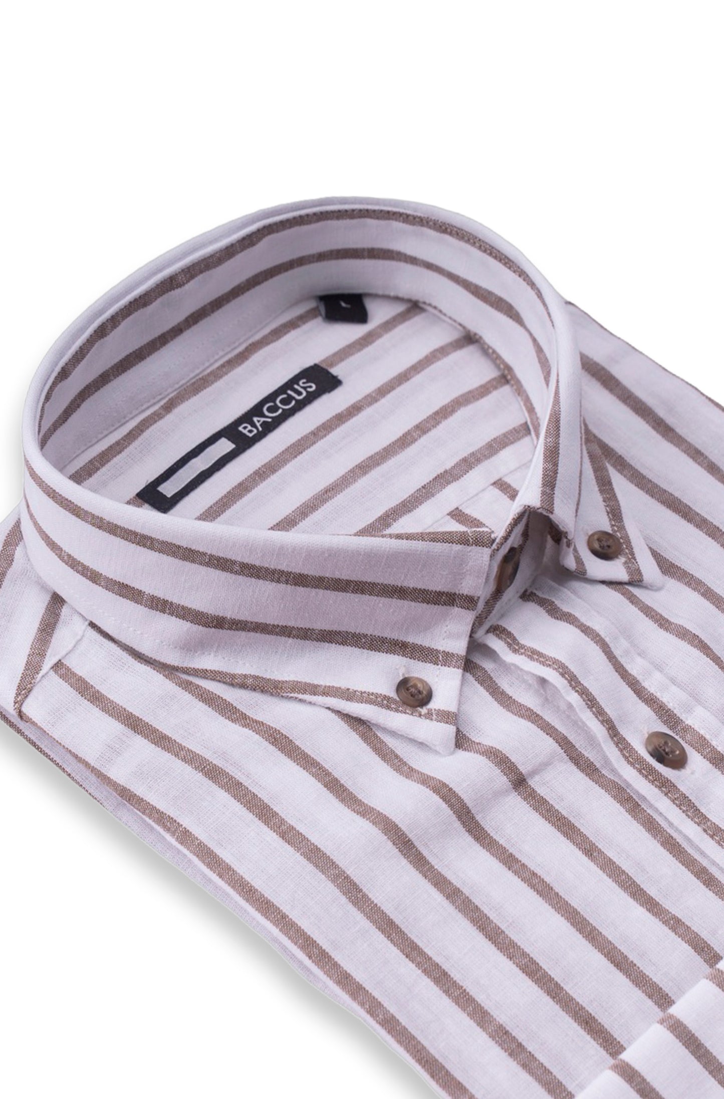 Camisa de linho e algodão - Bege