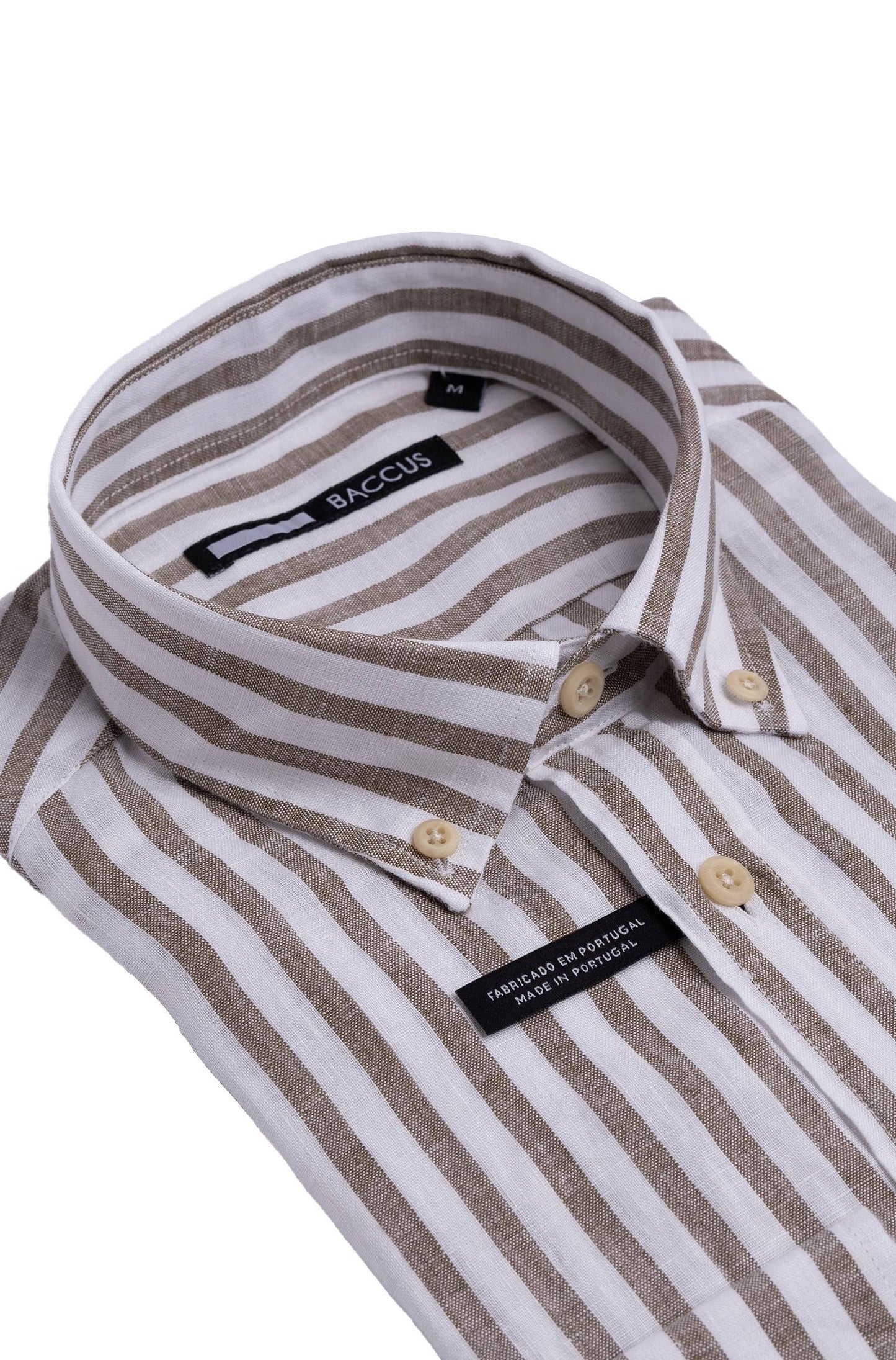 Camisa de linho e algodão - Bege
