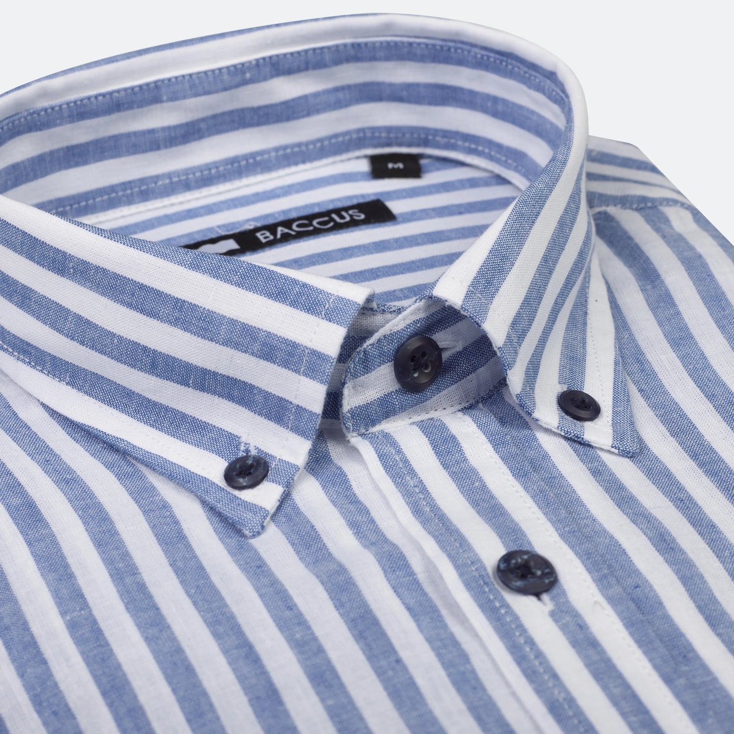 Linen and cotton shirt - Blue