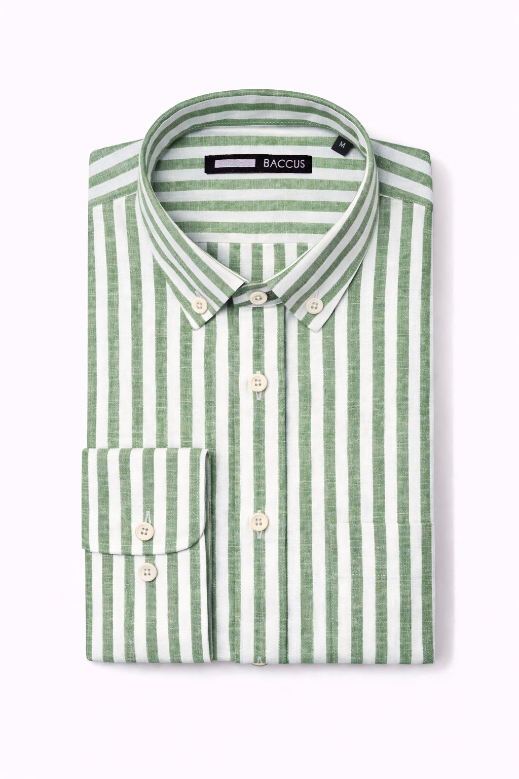 Camisa de linho e algodão - Verde