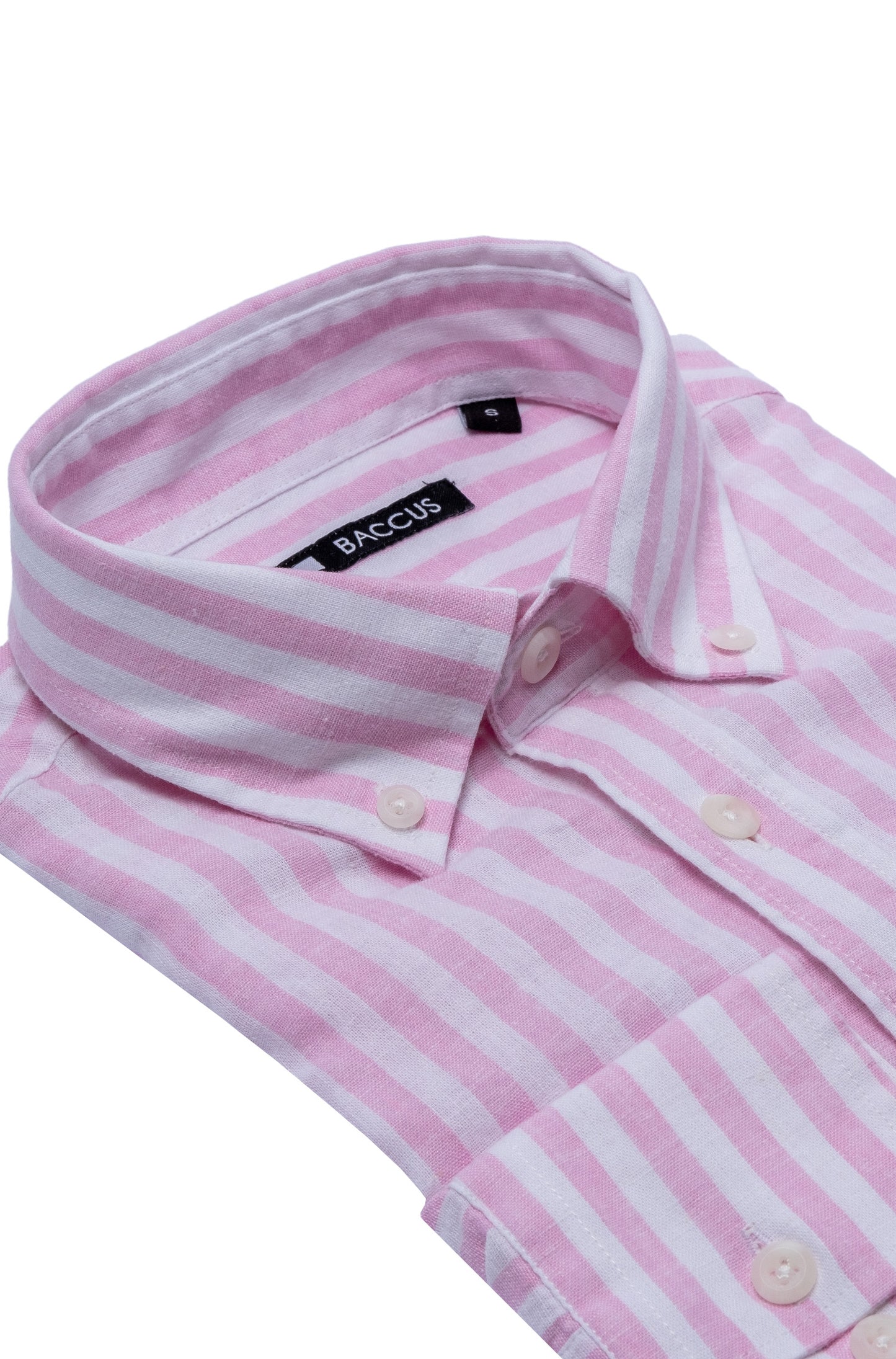 Camisa de linho e algodão - Rosa