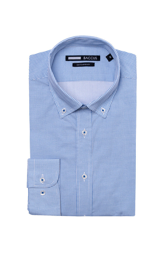 Camisa Baccus estampada - Marinho