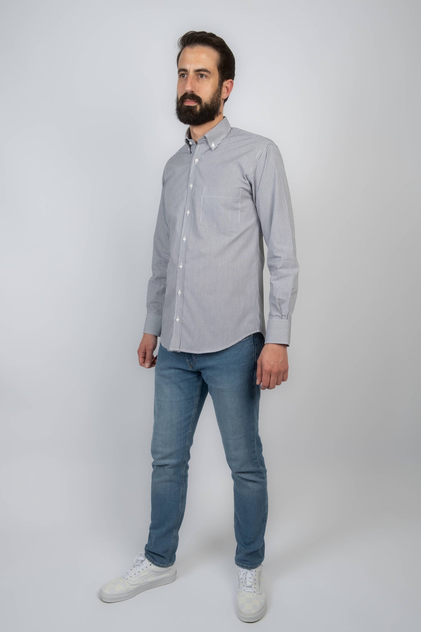 Men's striped shirt - Navy
